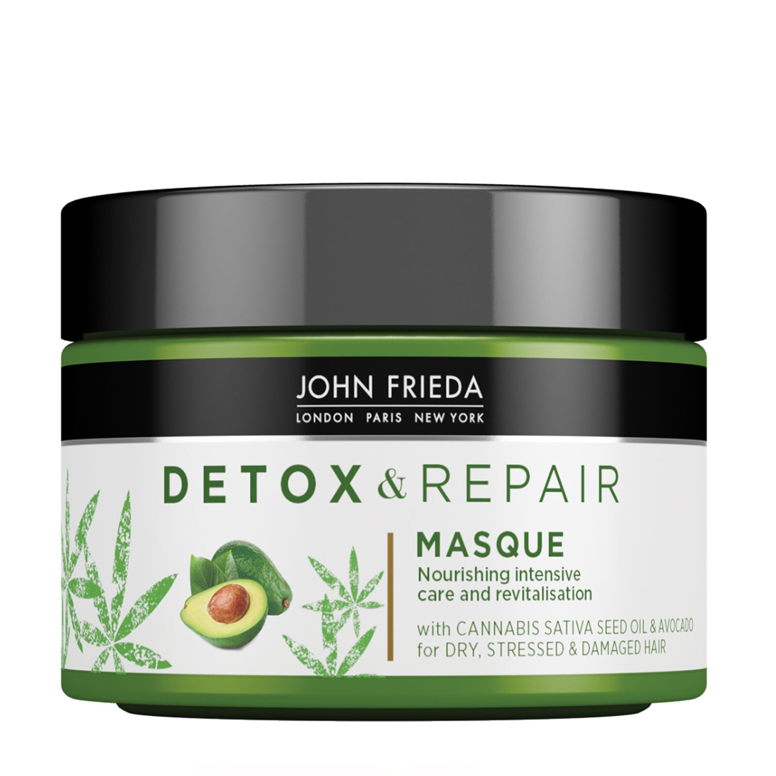 John Frieda Detox and Repair Masque pour les Cheveux Stressés & Endommagés 250ml