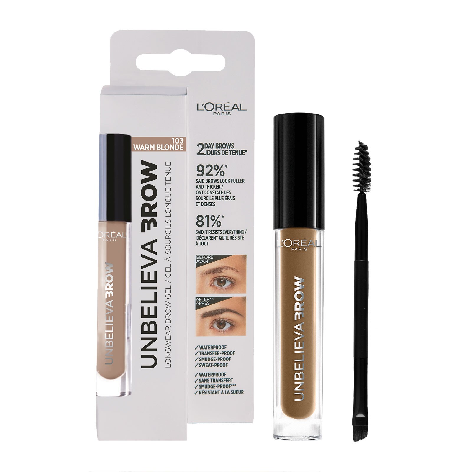 L'Oreal Paris Unbelieva'Brow Longwear Gel Sourcils 4,5ml