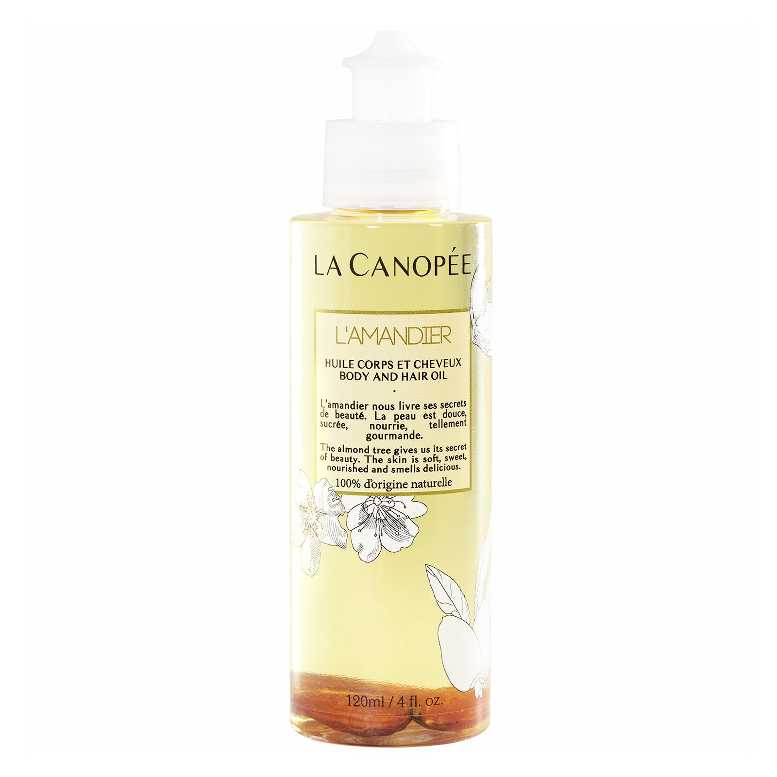 La Canopée Huile Amandier Corps et Cheveux 120ml