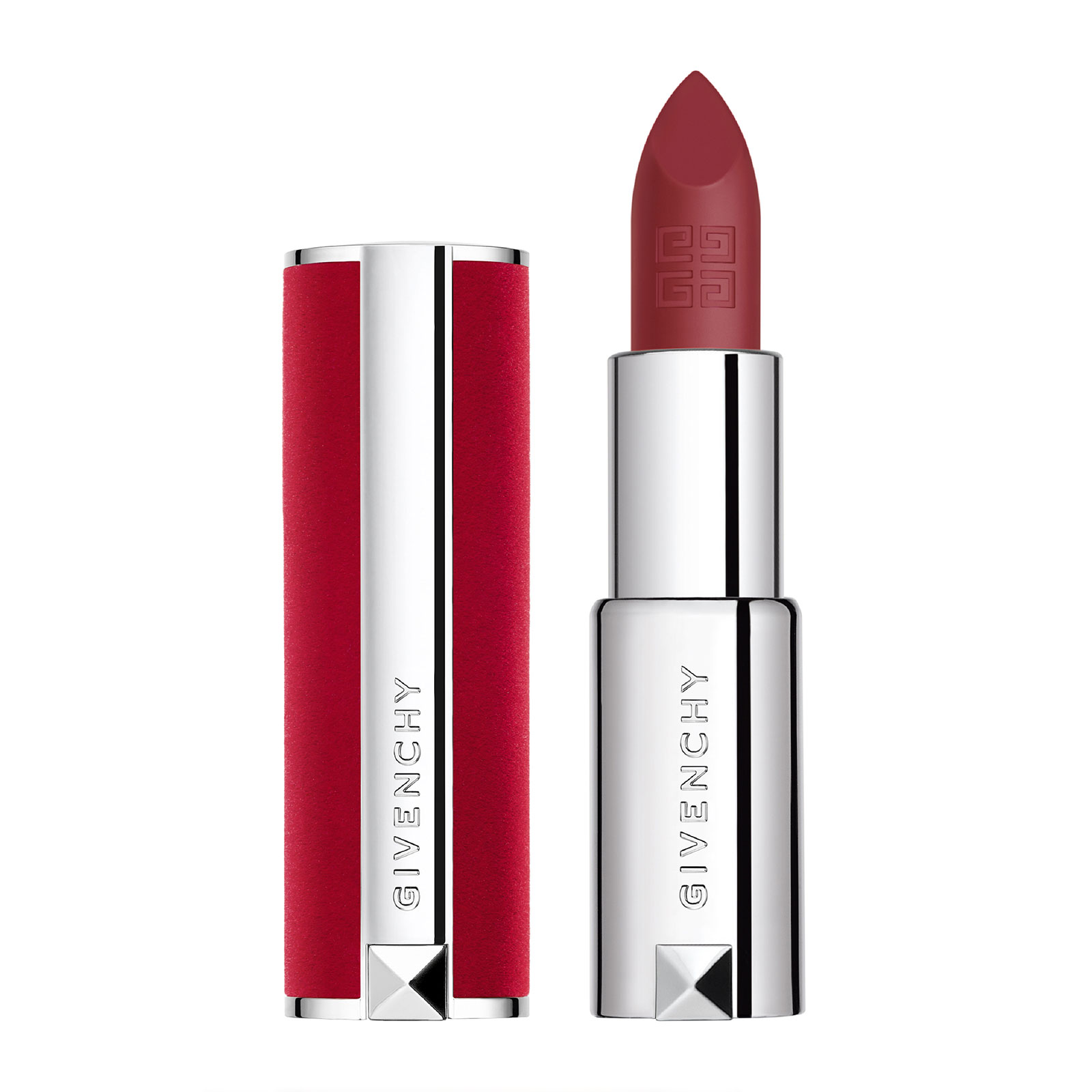 Givenchy Le Rouge Deep Velvet Powdery Matte High Pigmentation Lipstick 3.4G Ndeg38 Grenat Fume