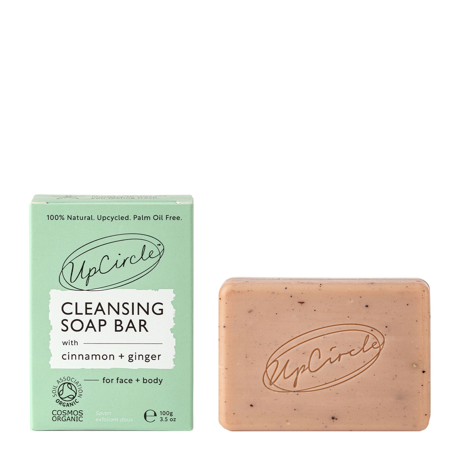 UpCircle Cinnamon & Ginger Chai Soap Bar 100g