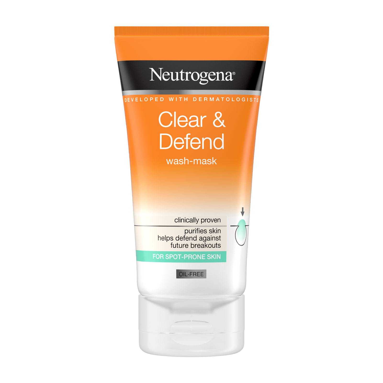 Neutrogena Clear & Defend Wash-Mask 150Ml