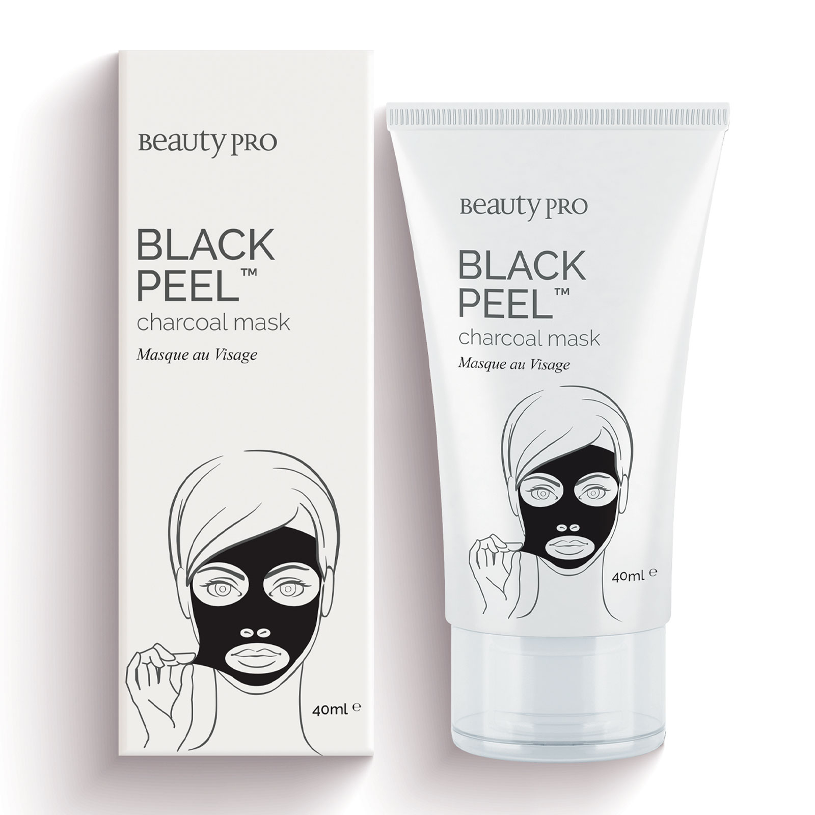 Beautypro Black Peel Mask With Activated Charcoal 40Ml