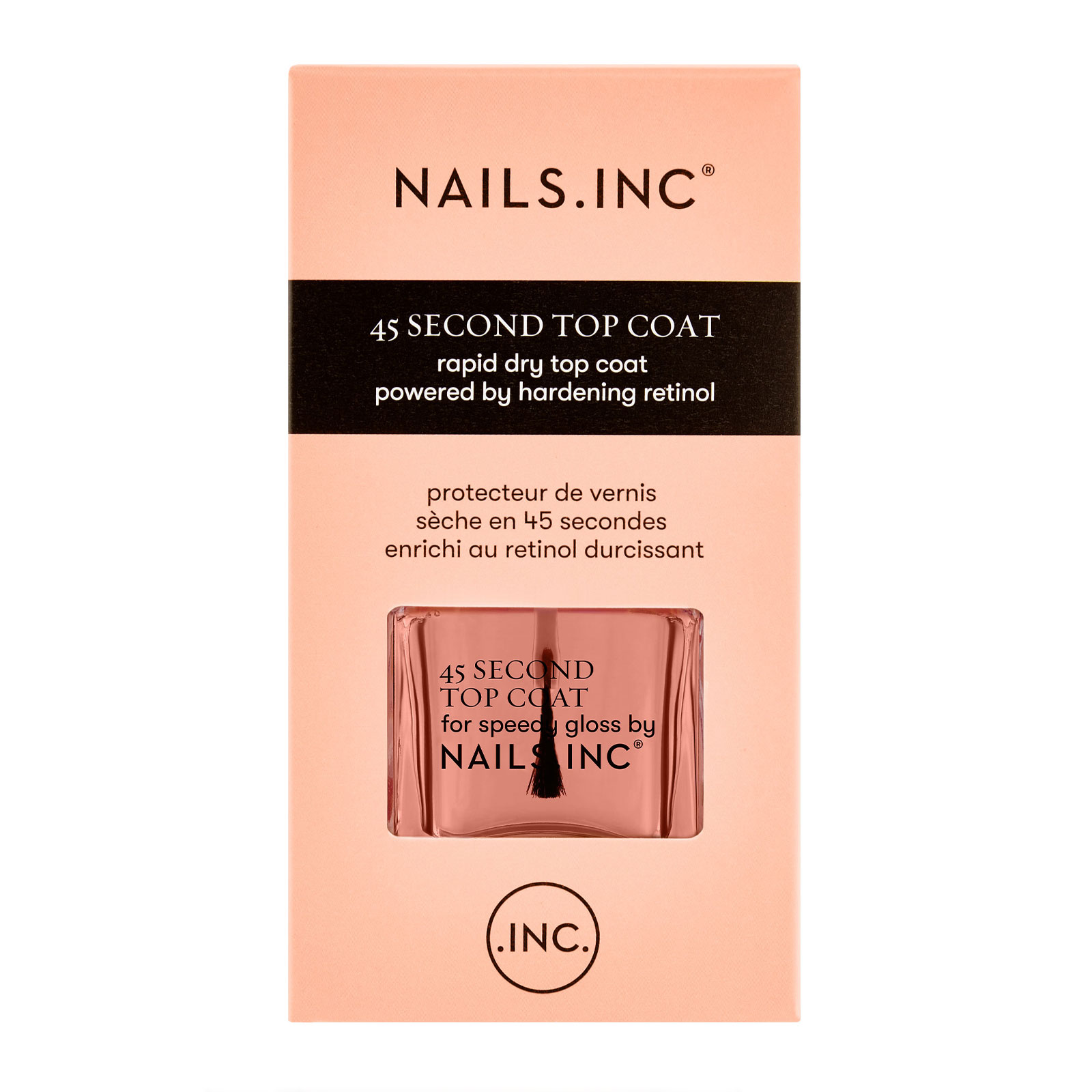 Nails.Inc 45 Second Rapid Dry Top Coat Powered By Retinol 14Ml