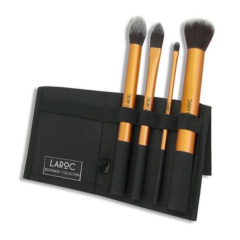 Travel Makeup Brush Set - LaRoc 4 Piece - female - adult