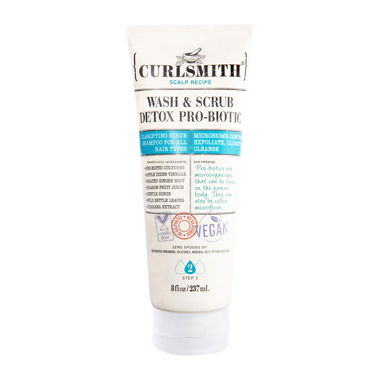 Curlsmith Scalp Wash & Scrub Detox Pro-Biotic 237Ml