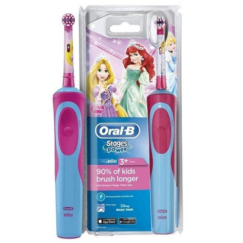 Oral-B Stages Vitality Princess Electric Rechargeable Toothbrush For Kids
