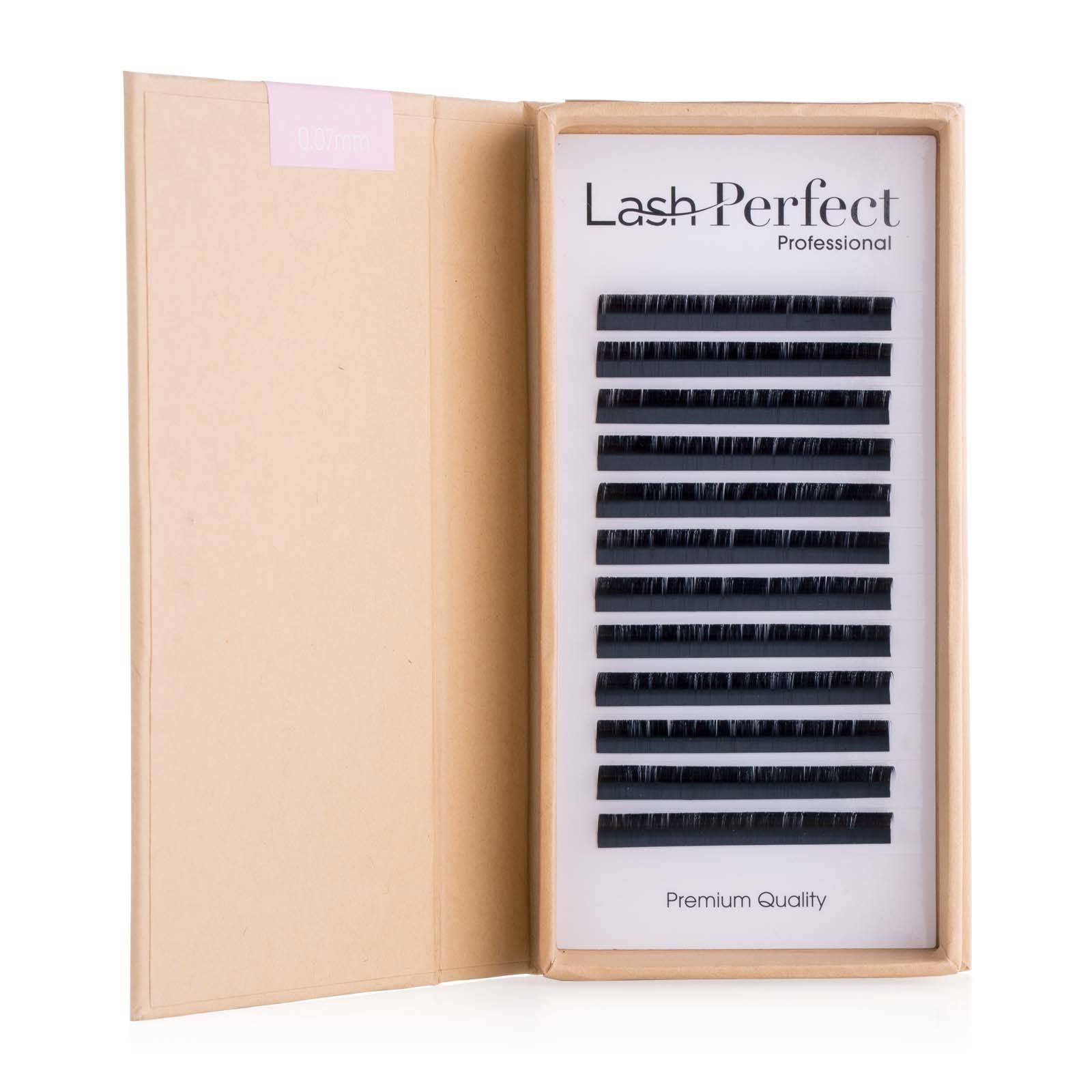 Lash Perfect Russian Volume Lashes B Curl Extra Fine 0.07 10Mm (12 Lines)