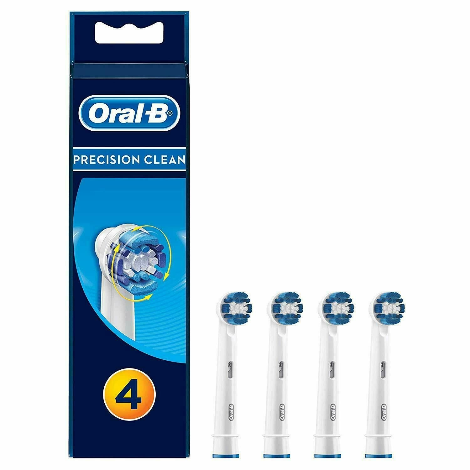 Oral-B Precision Clean Toothbrush Heads Replacement Refills 4 Pack