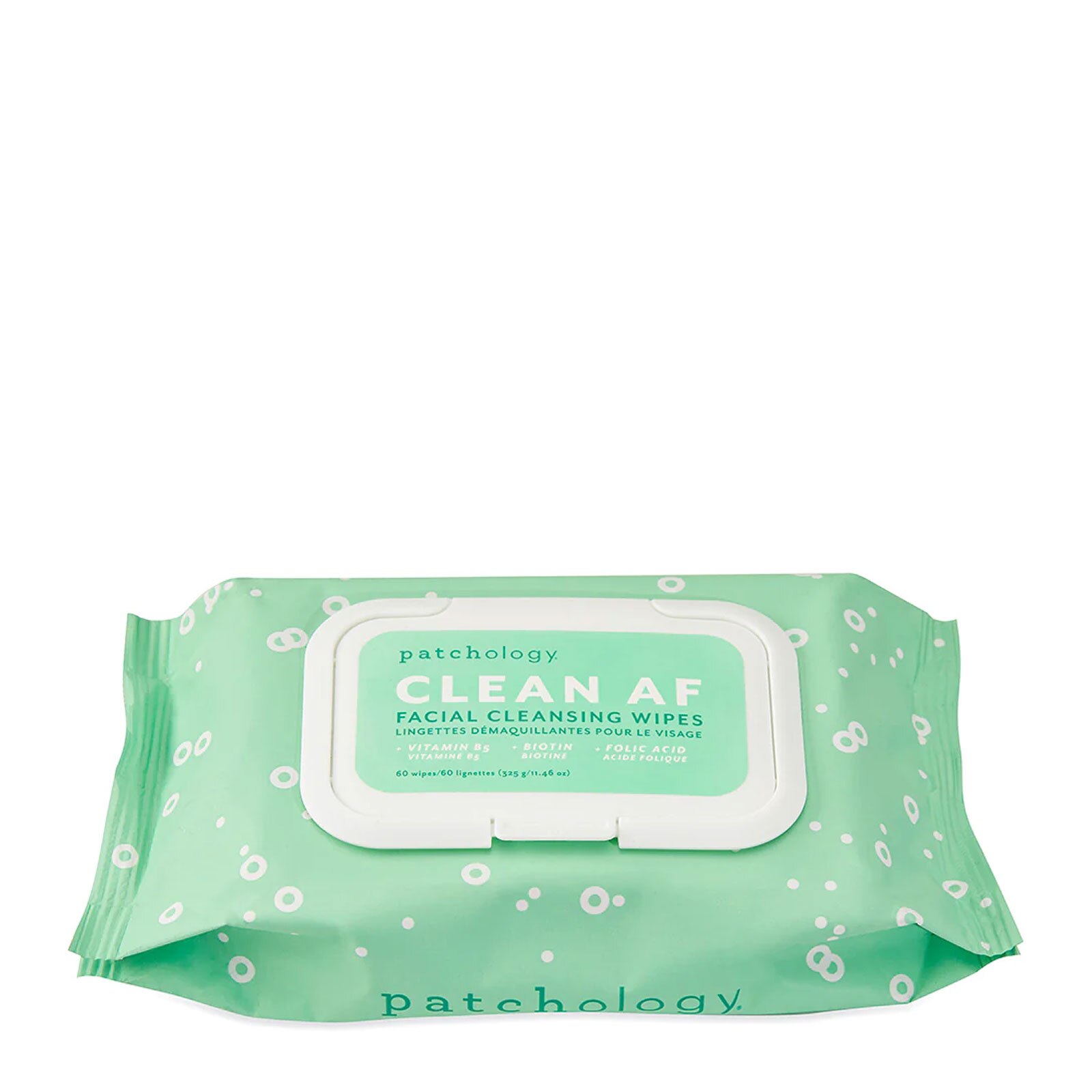 Patchology Clean AF On-the-Go Refreshing Facial Cleansing Wipes - 60 Count