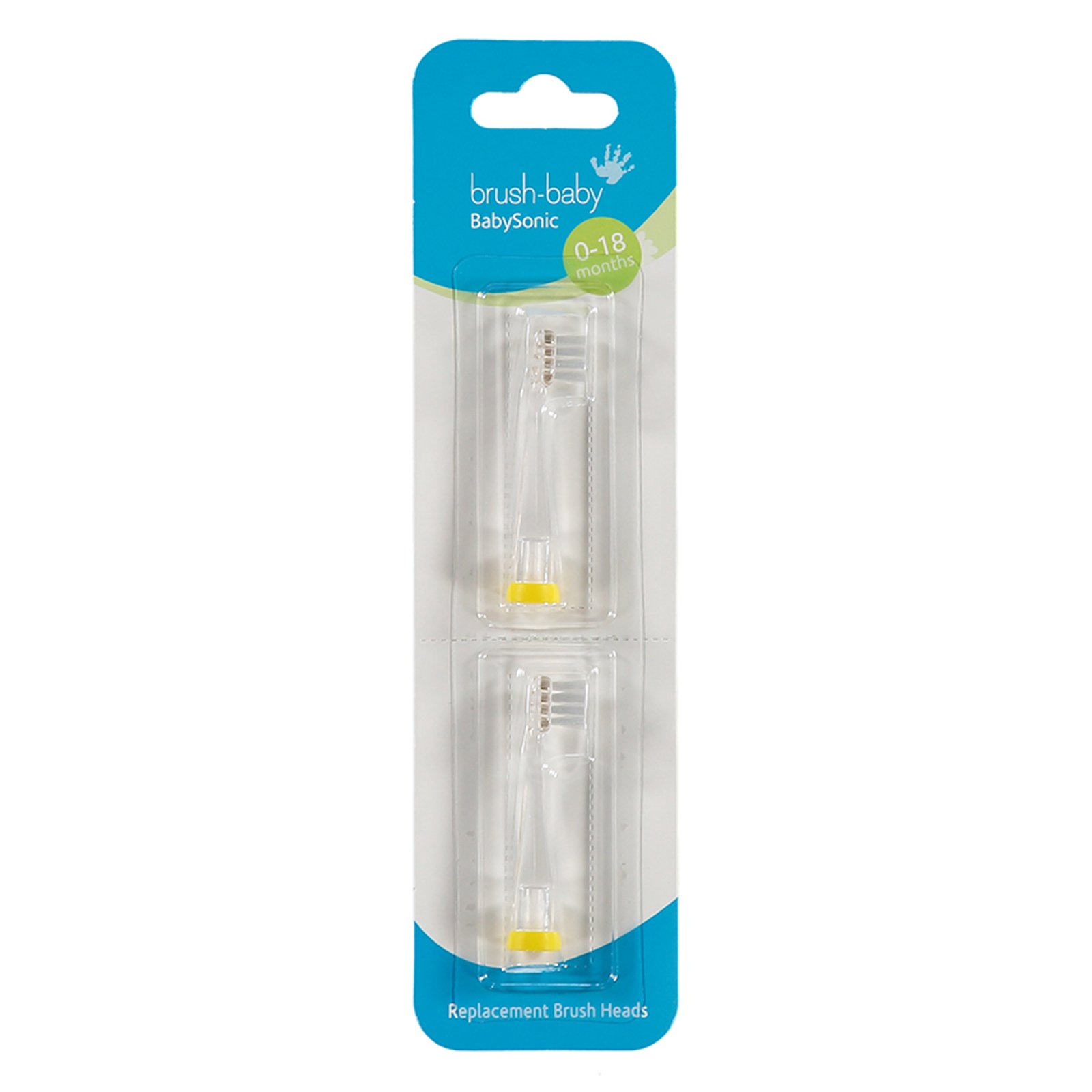 Brush Baby Brush-Baby  Babysonic Replacement Brush Heads (0-18 Months) - Pack Of 2