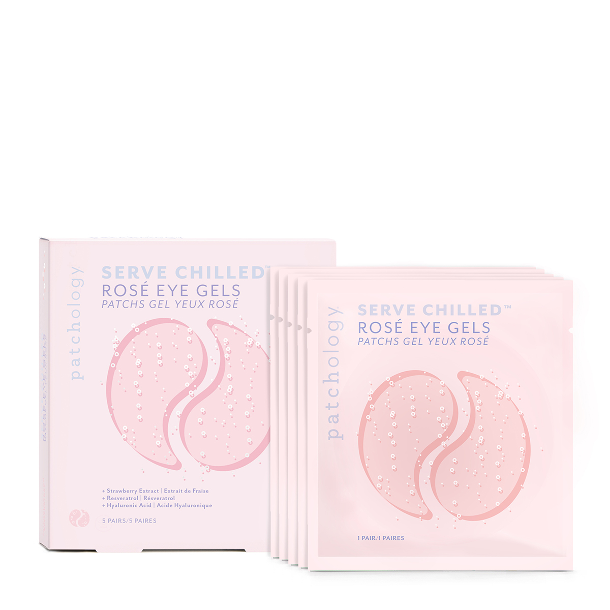 Patchology Serve Chilled - Rose Eye Gels 5 Pairs 75G