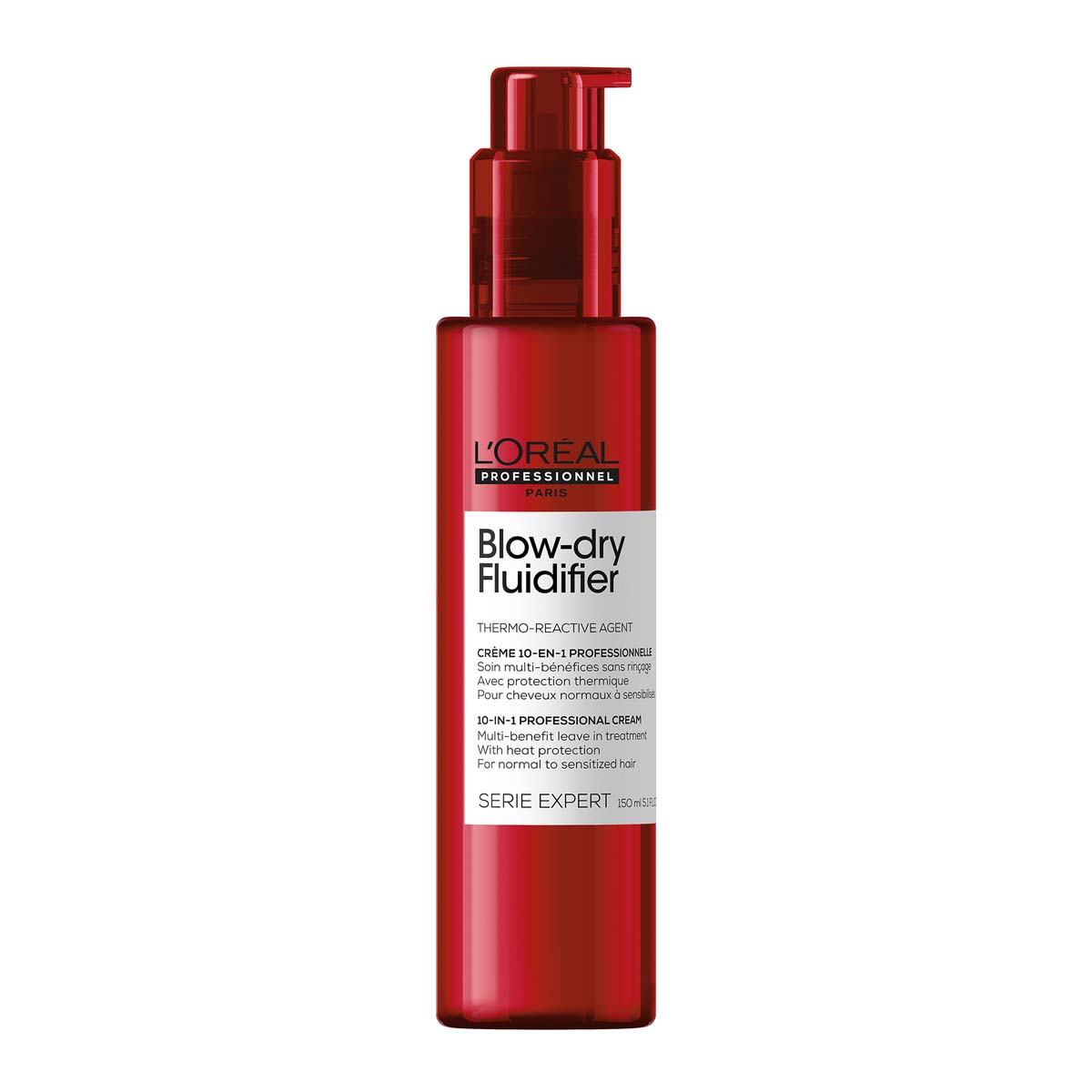 L'Oreal Professionnel Serie Expert Blow-Dry Fluidifier Multi-Benefit Blowdry Cream With Heat Protect