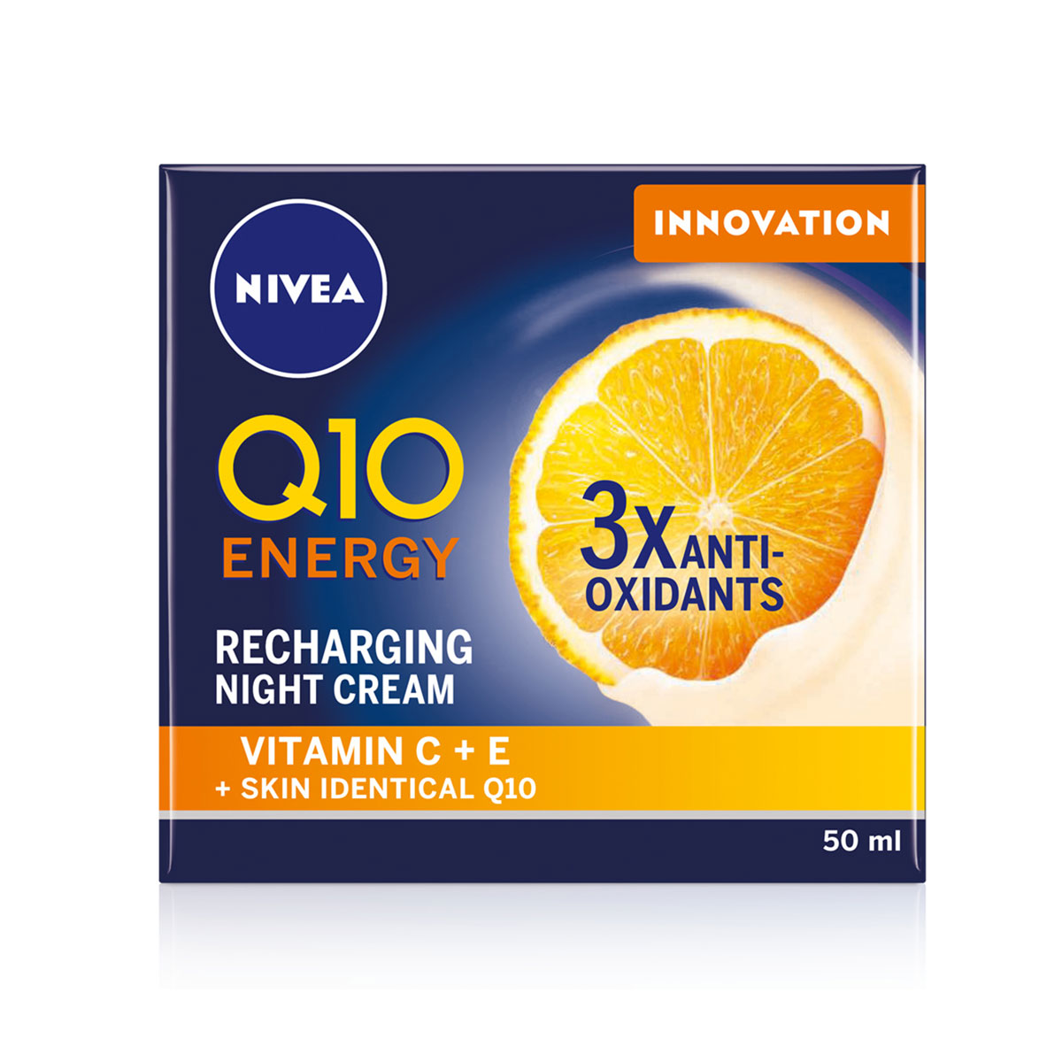Nivea Q10 Energy Recharging Face Night Cream With Vitamin C 50Ml