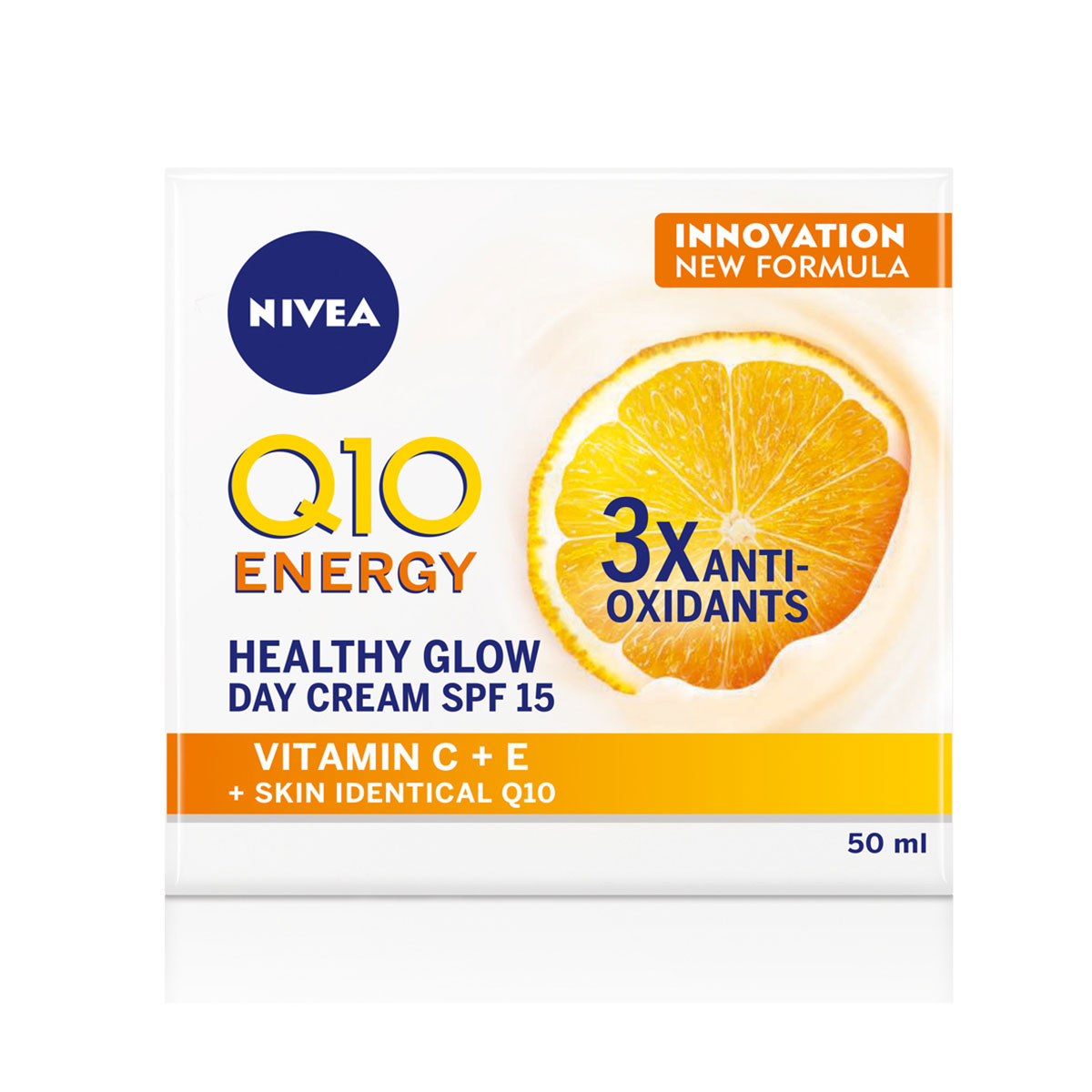 Nivea Q10 Energy Healthy Glow Face Day Cream With Vitamin C Spf15 50Ml