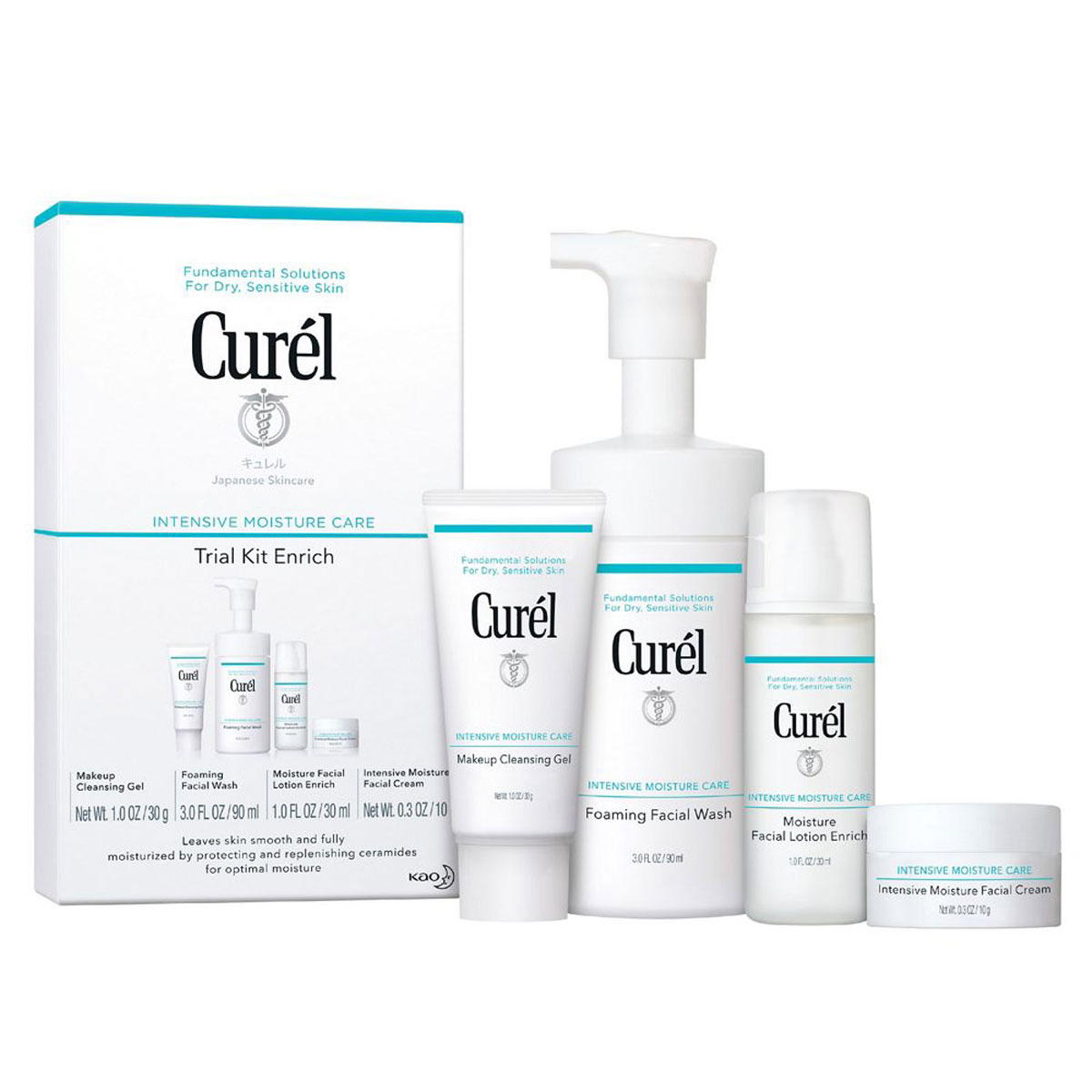 Curel Enrich 2 Week Trial Kit & Travel Kit For Dry Sensitive Skin
