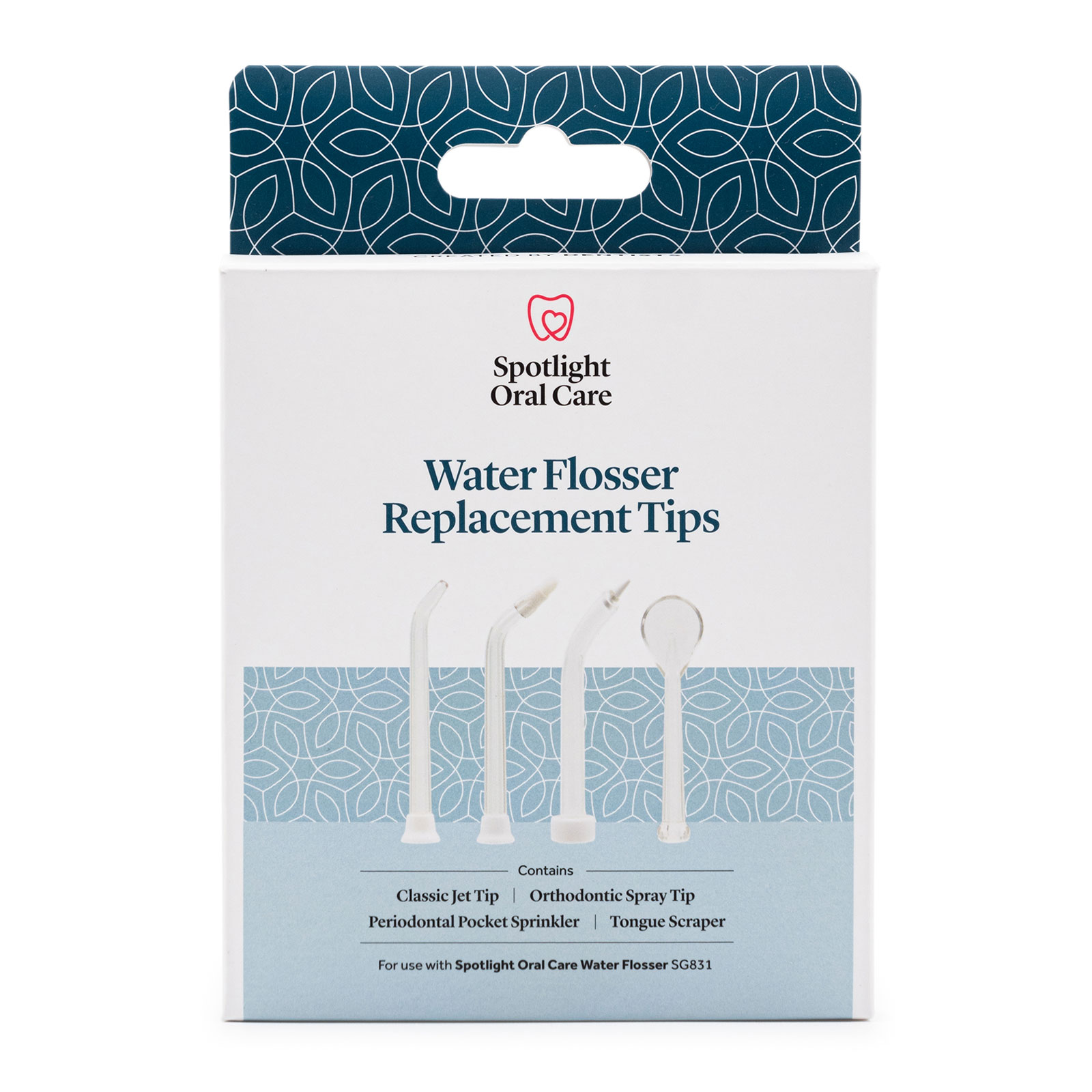 Spotlight Oral Care Water Flosser Replacement Tips X 4