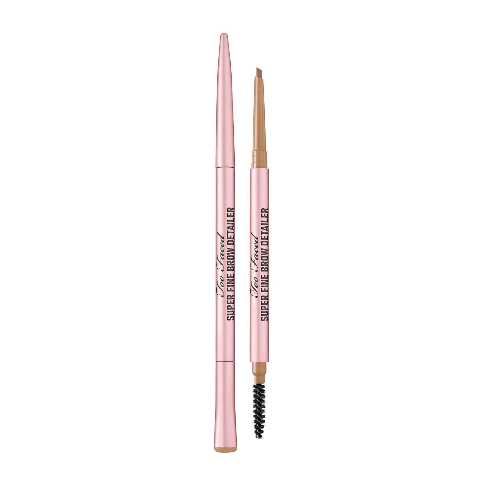 too faced superfine brow detailer ultra slim brow pencil 0.8g soft brown