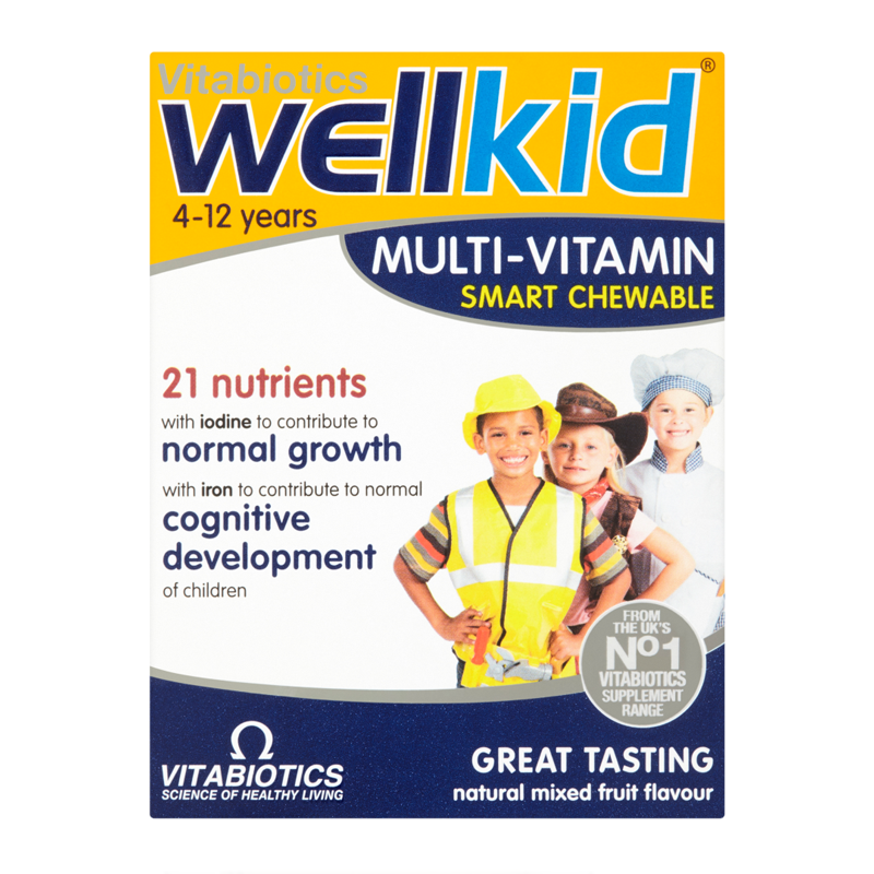 Vitabiotics Wellkid Smart Chewable Multi-Vitamin 30 Tablets