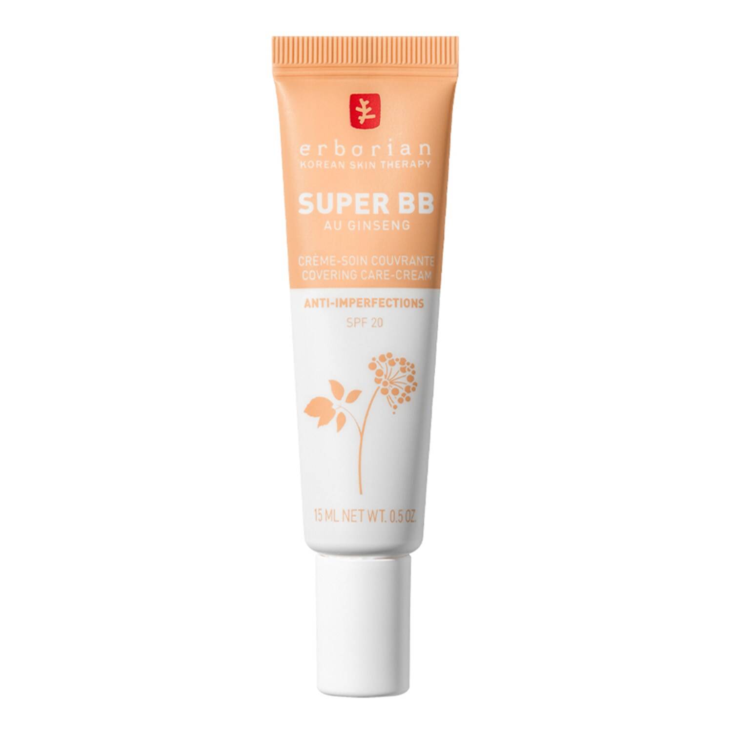 Erborian Super Bb With Ginseng Clair - High Coverage Anti-Imperfections Care Super Bb Dore 15Ml