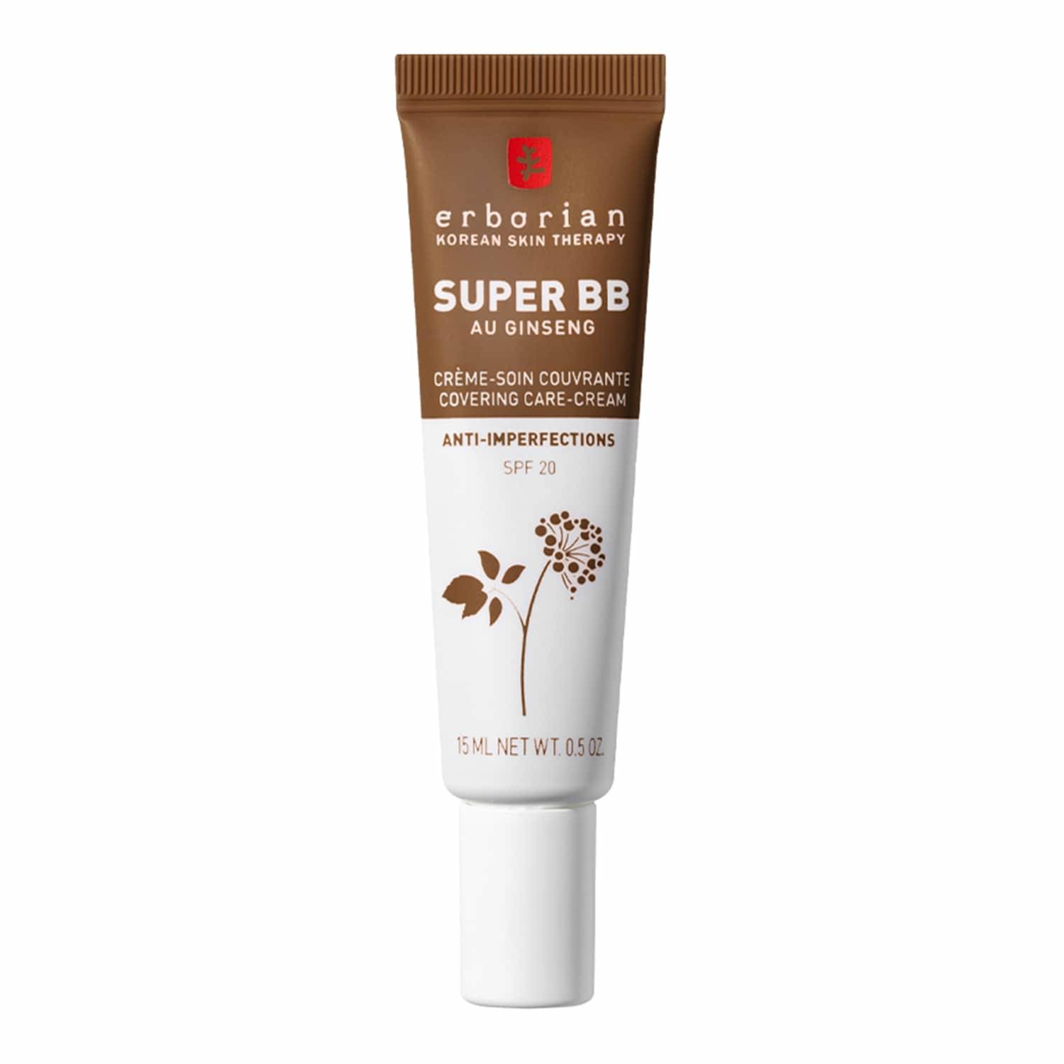Erborian Super Bb Full Coverage Bb Cream For Acne Prone Skin Chocolat 15Ml