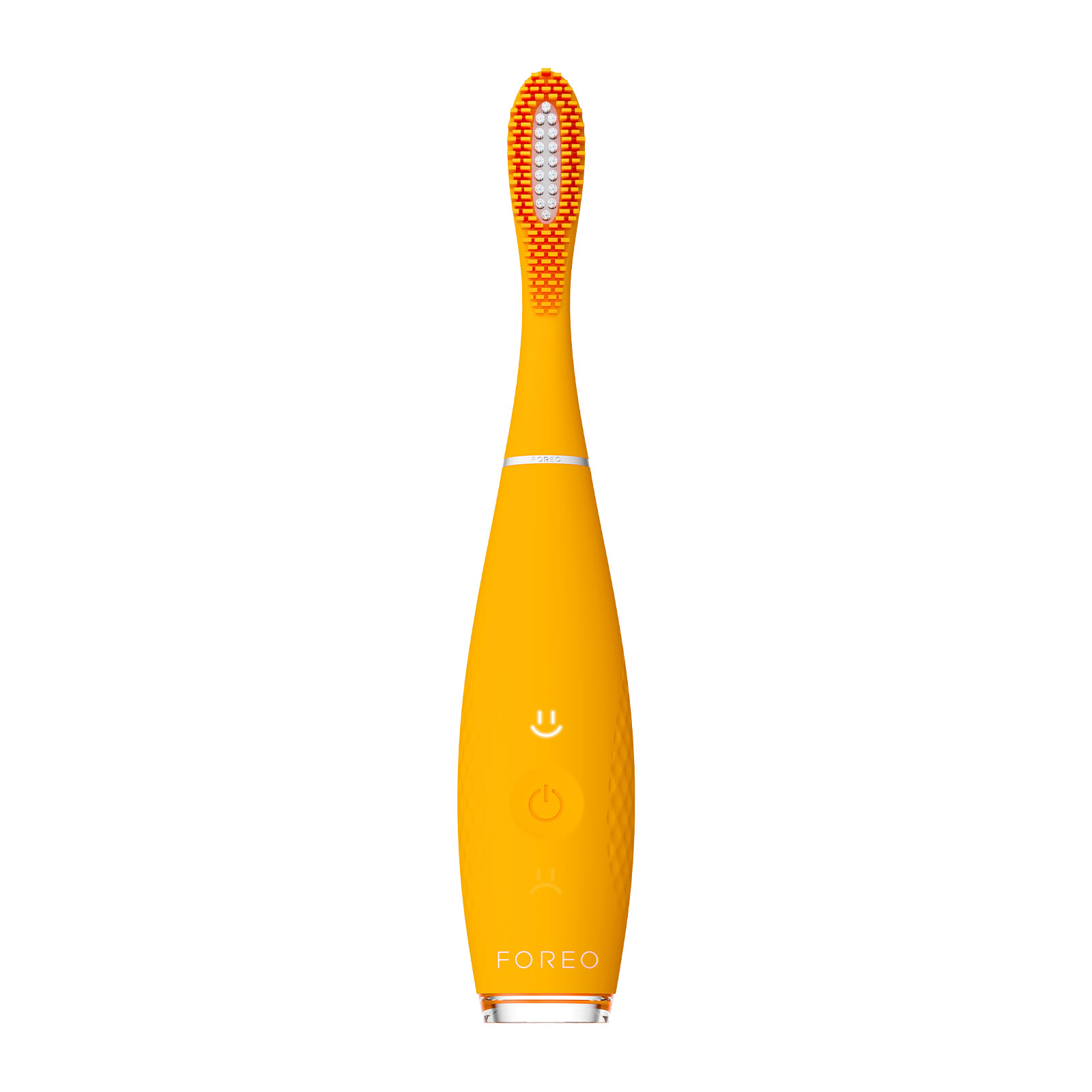 foreo issa mini 3 ultra-hygienic silicone sonic toothbrush mango tango