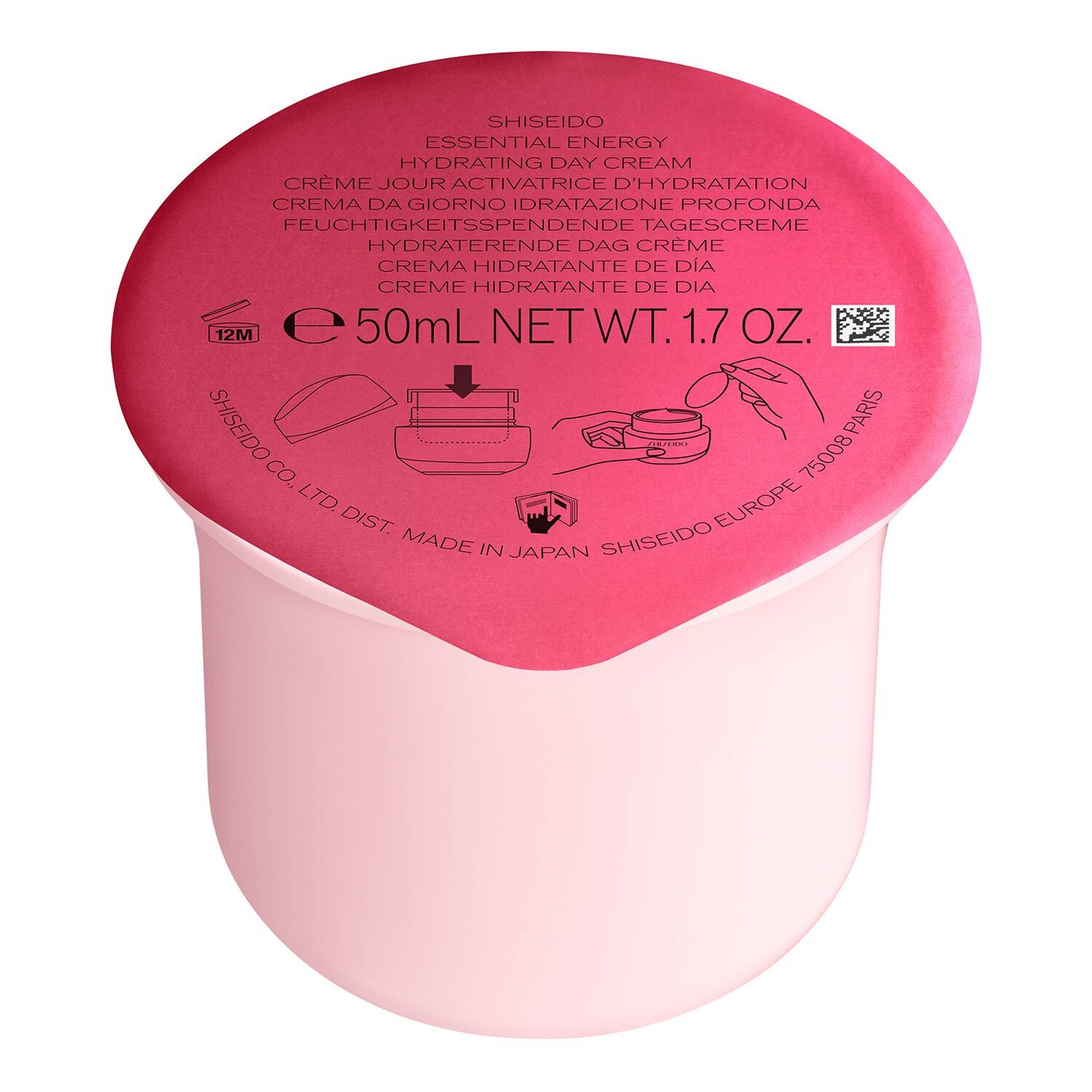 Shiseido Essential Energy Hydrating Day Cream Spf20 Refill 50Ml
