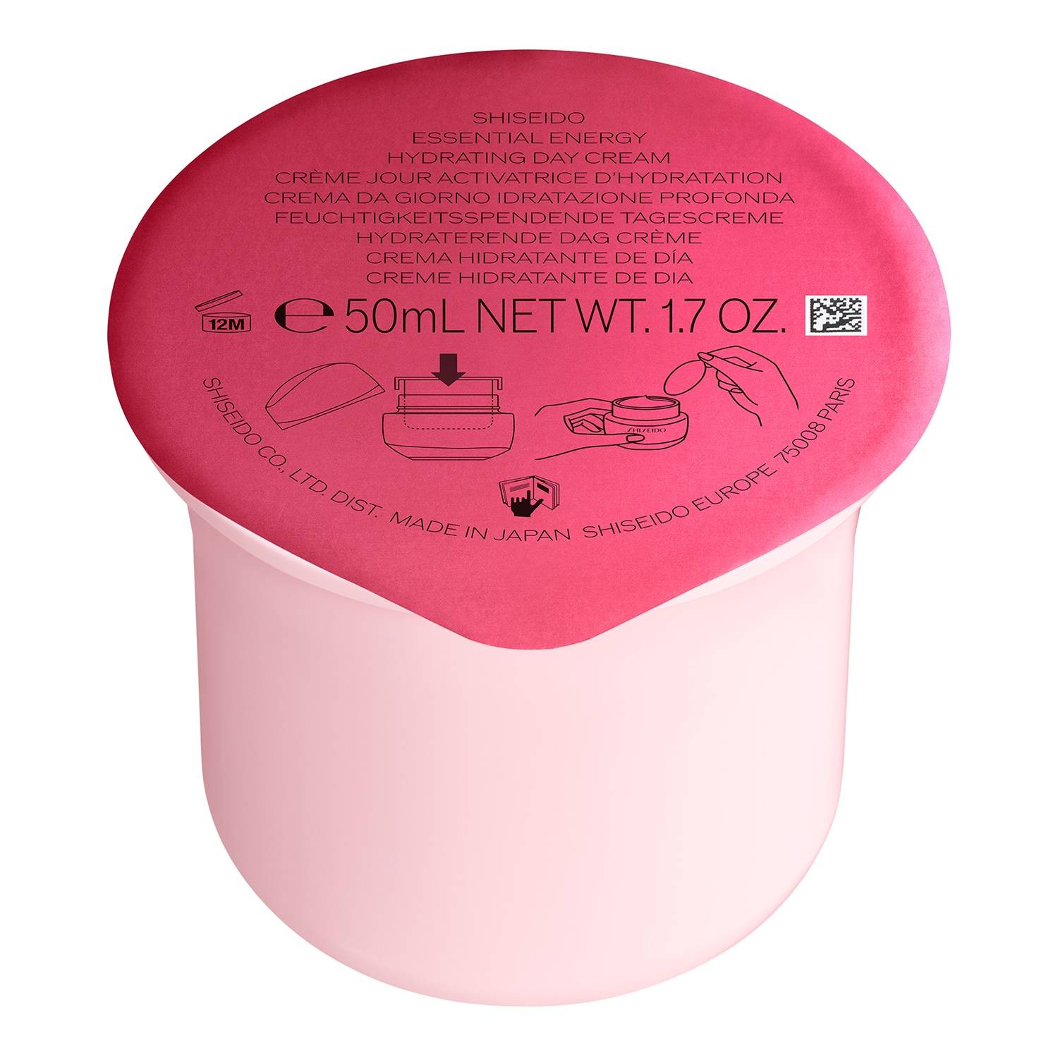 Shiseido Essential Energy Hydrating Day Cream Spf20 Refill 50Ml