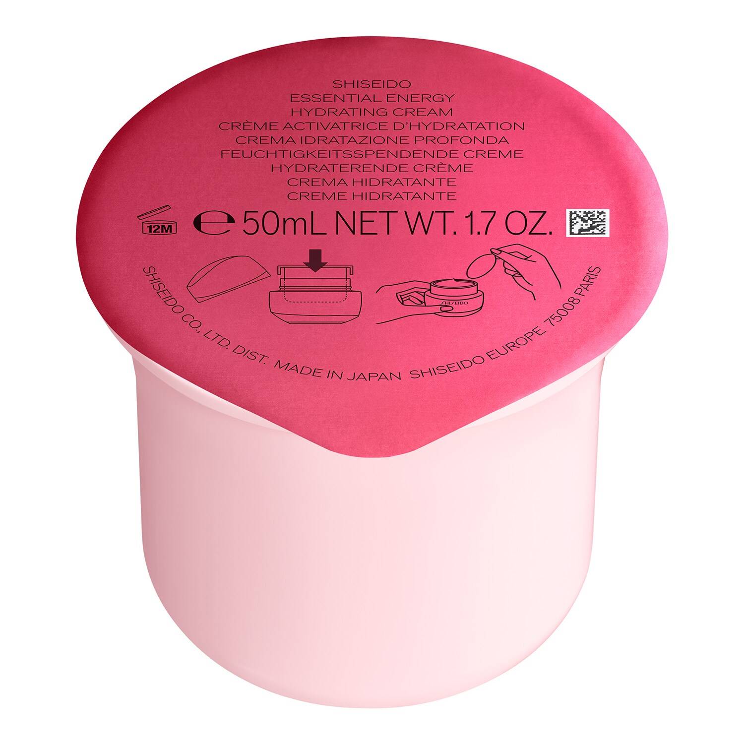 Shiseido Essential Energy Hydrating Cream Refill 50Ml