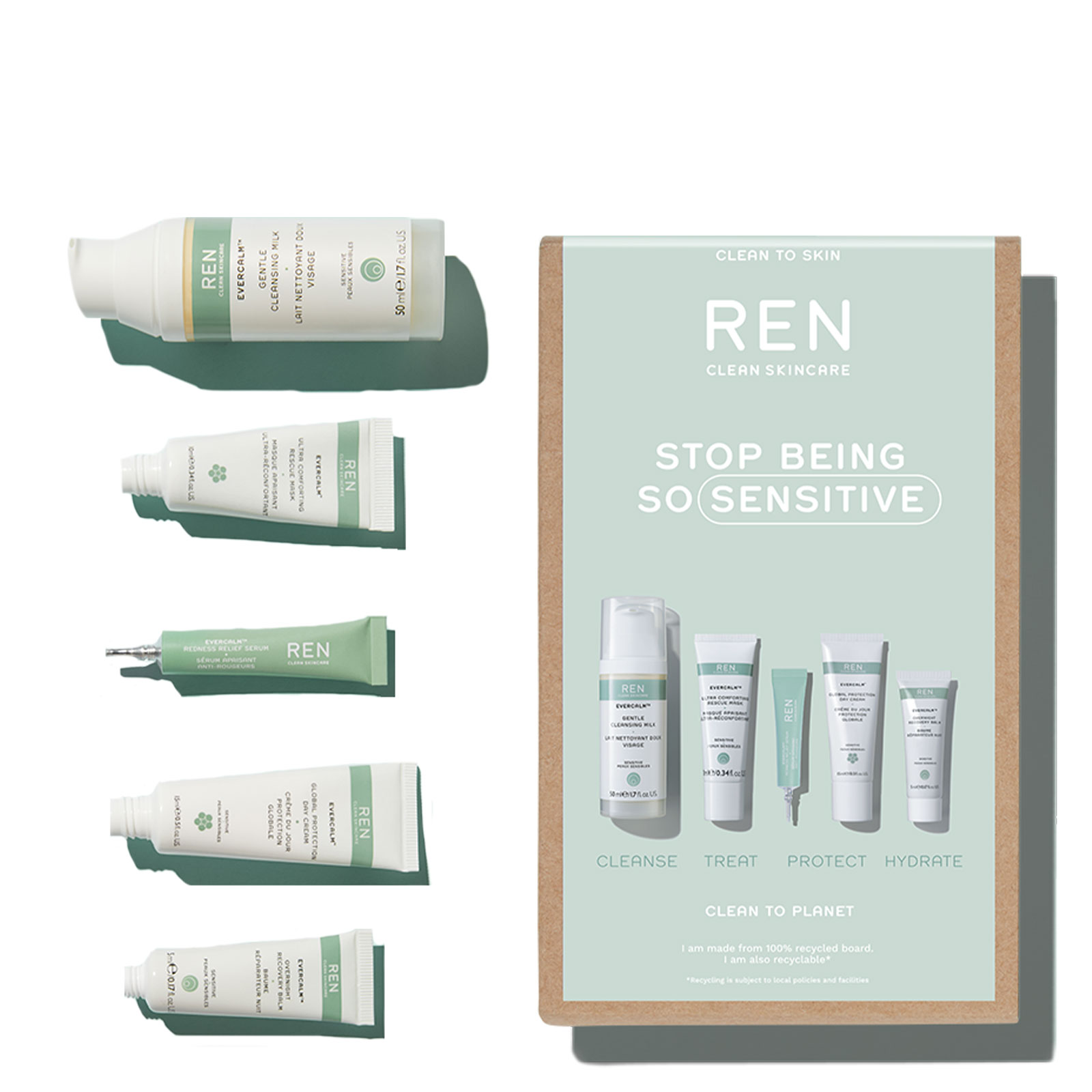 Ren Clean Skincare Stop Being So Sensitive Evercalm Kit