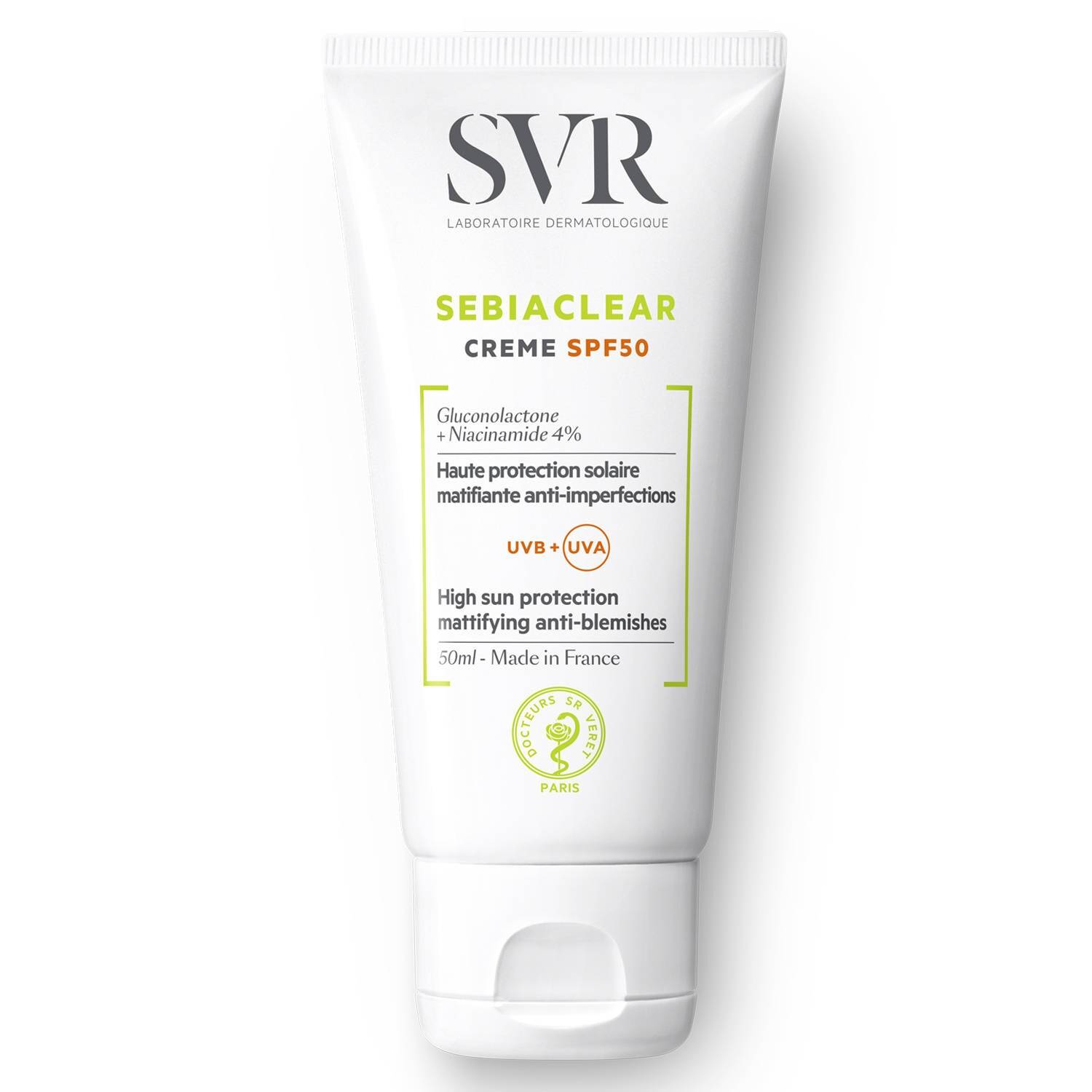 Svr Sebiaclear Spf50+ Daily Sunscreen Cream 40Ml