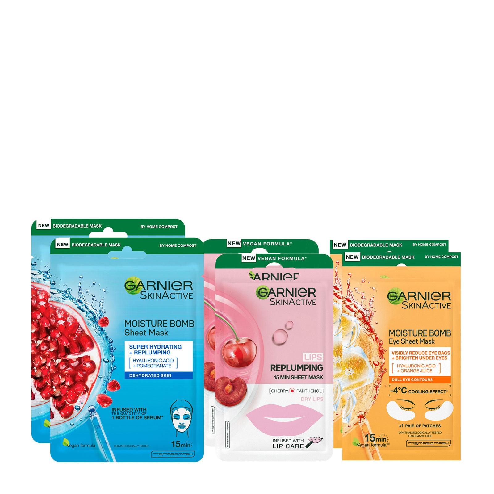 Garnier Sheet Mask Self Care Collection With 5 Face And Eye Tissue