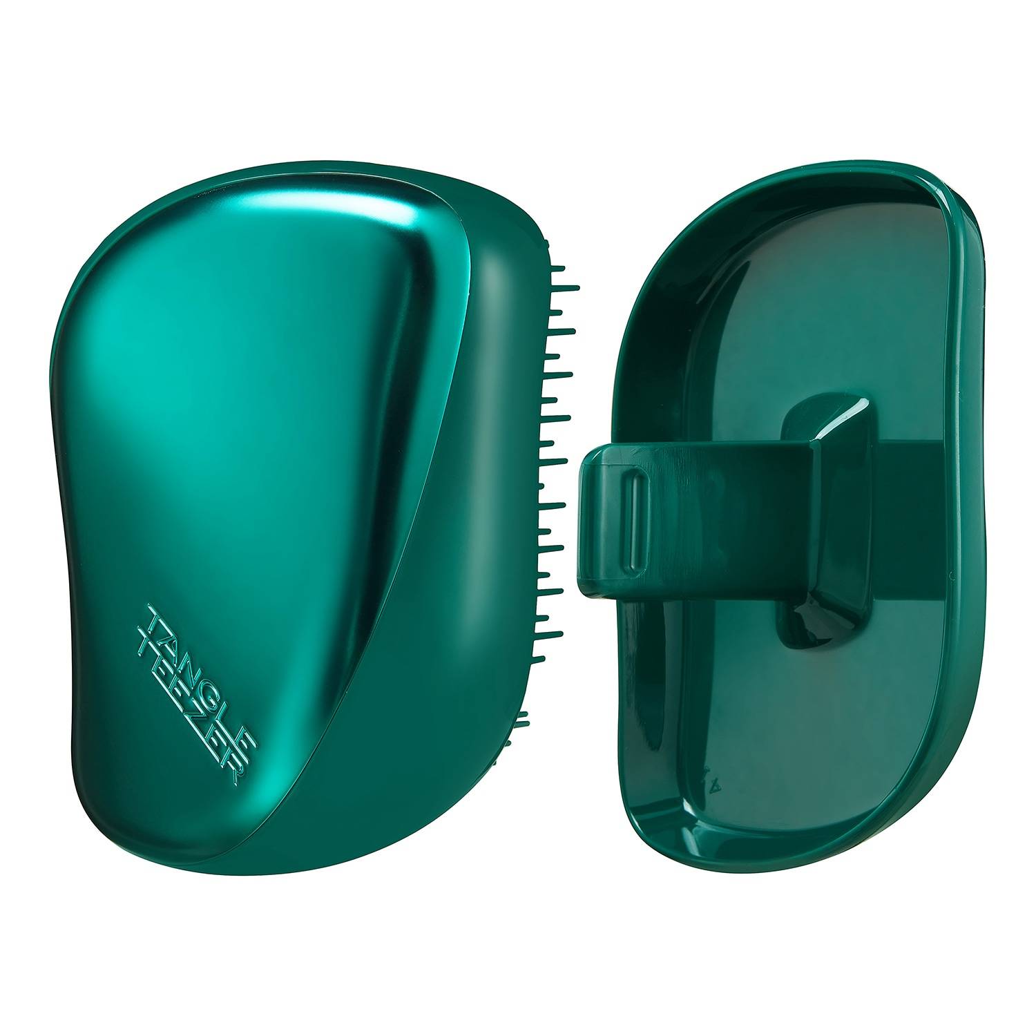 Tangle Teezer Tangle Teezer Compact Styler - Detangling Hair Brush Green Jungle