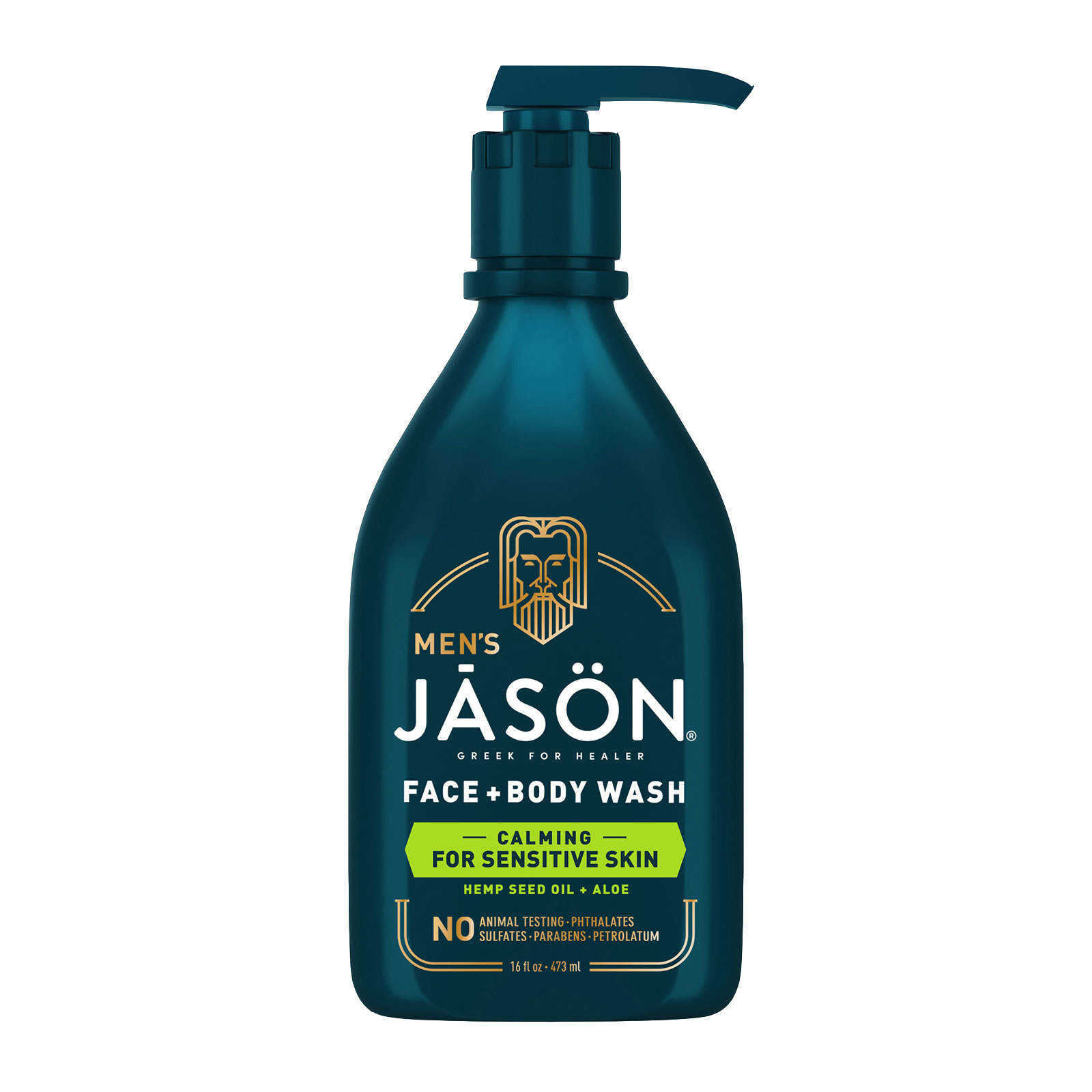 JASON Men's Calming Face and Body Wash 473ml
