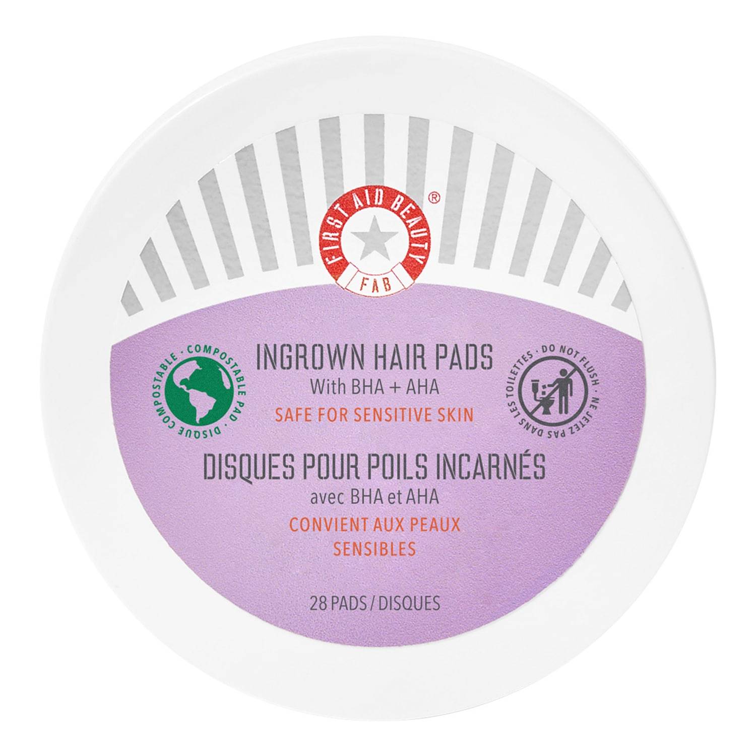 First Aid Beauty Ingrown Hair Pads With Bha & Aha X 28