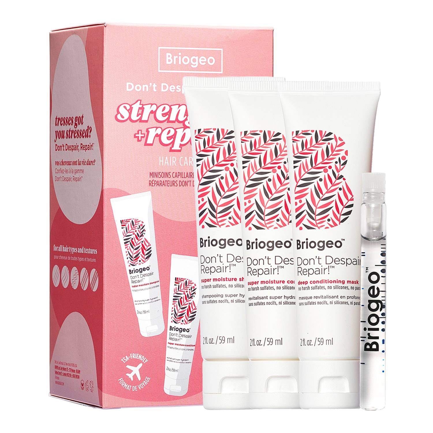 Briogeo Don'T Despair, Repair! Strengthening Travel Kit For Dry + Damaged Hair