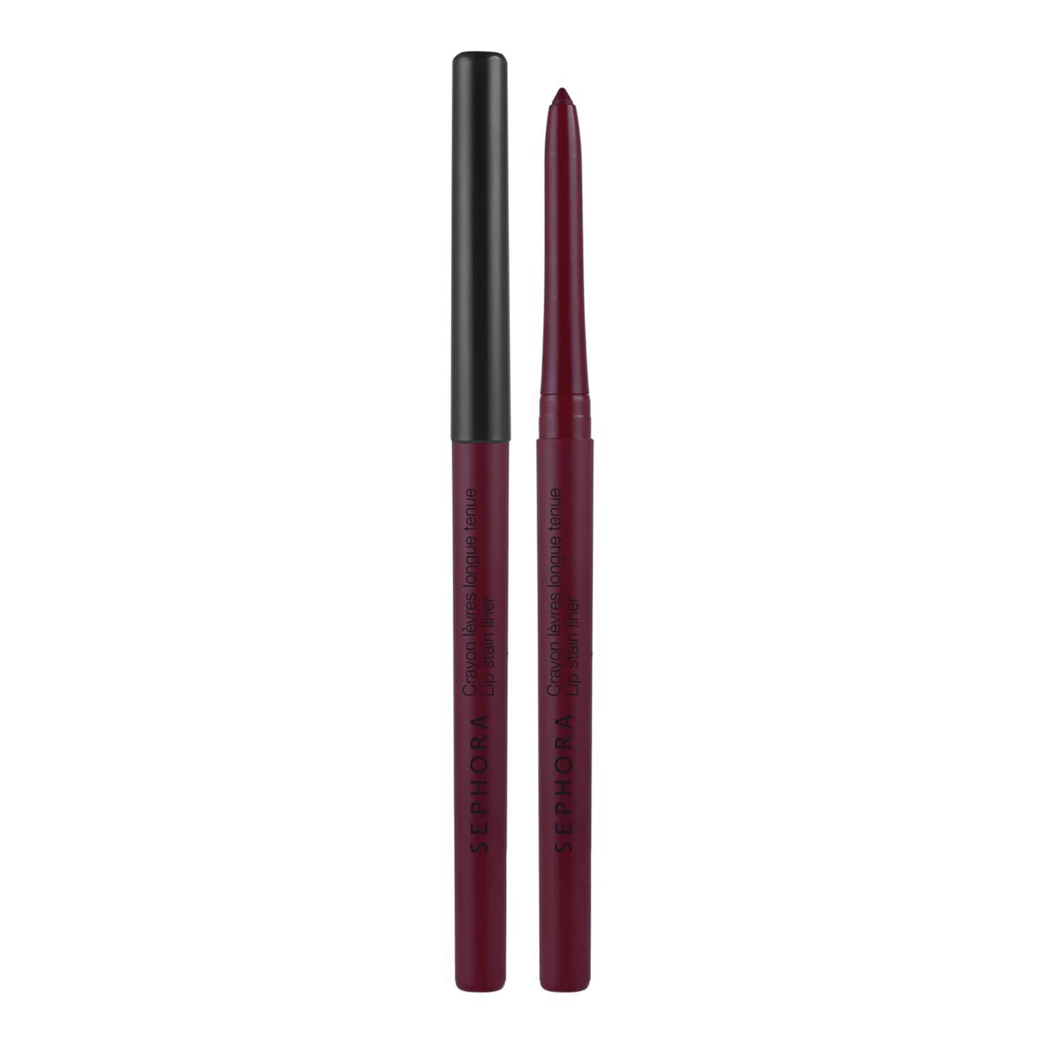 Sephora Collection Lip Stain Liner - Long-Wear Lip Pencil 99 Purple Red New