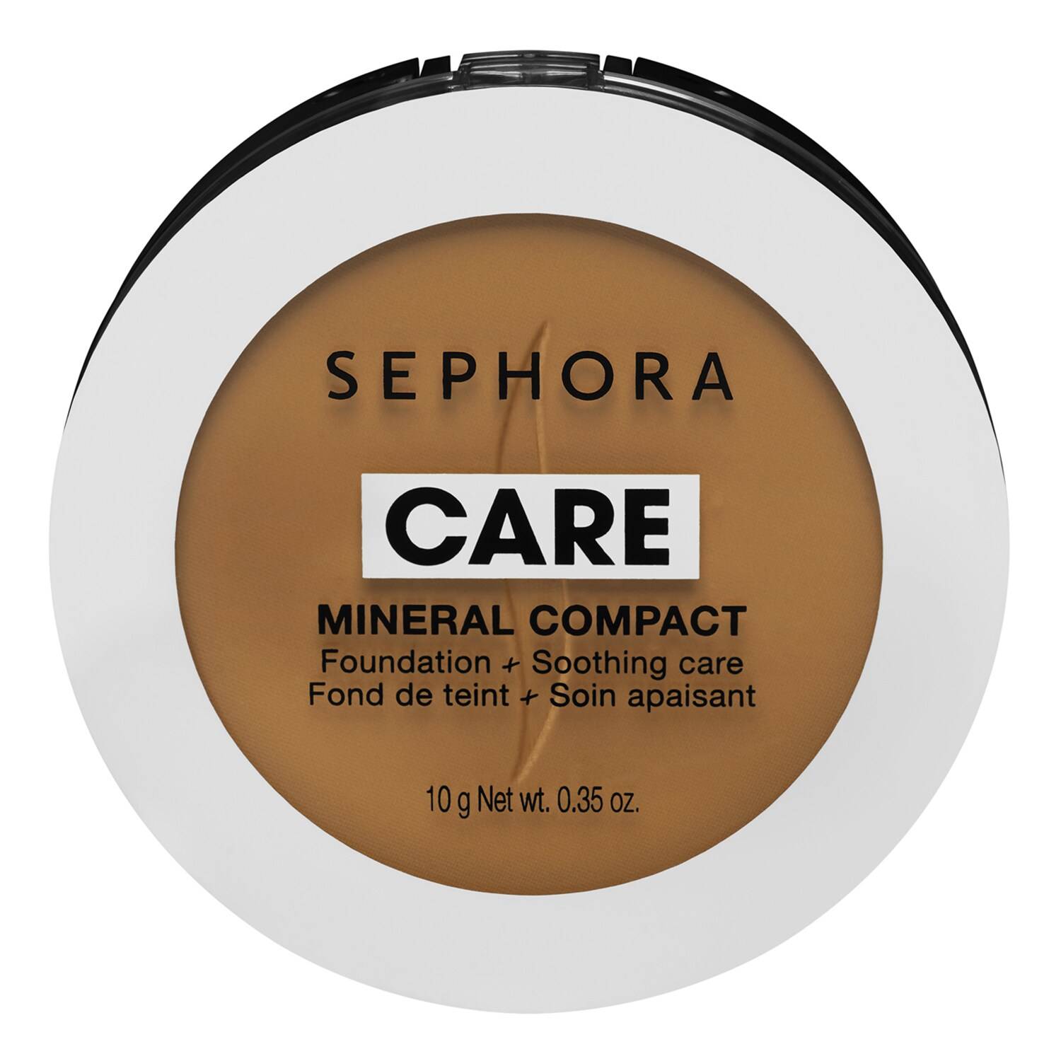 Sephora Collection Mineral Care Compact Foundation + Soothing Effect 10G 45 Cocoa Deep