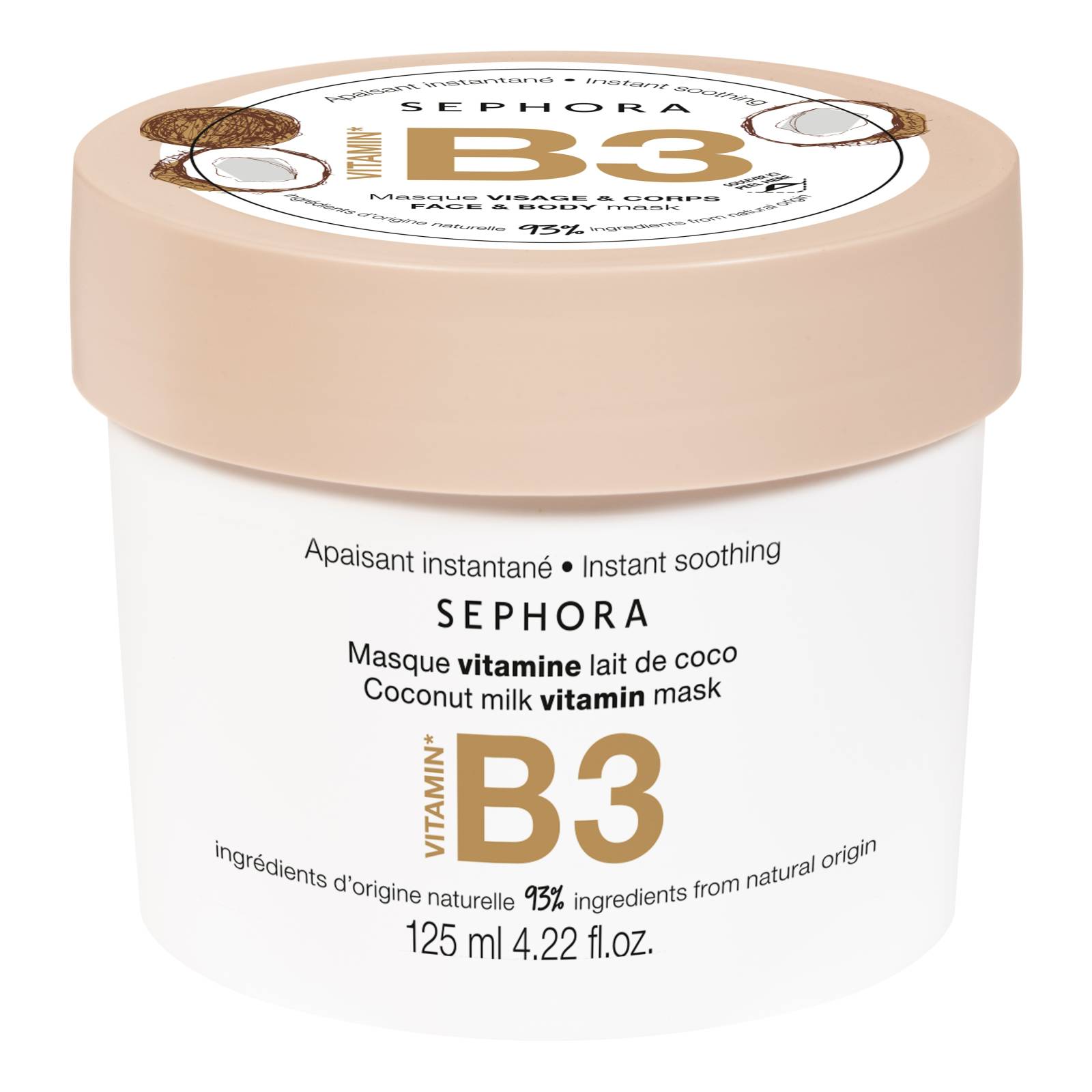 Sephora Collection Vitamin E Face & Body Mask - Glow Booster 125Ml