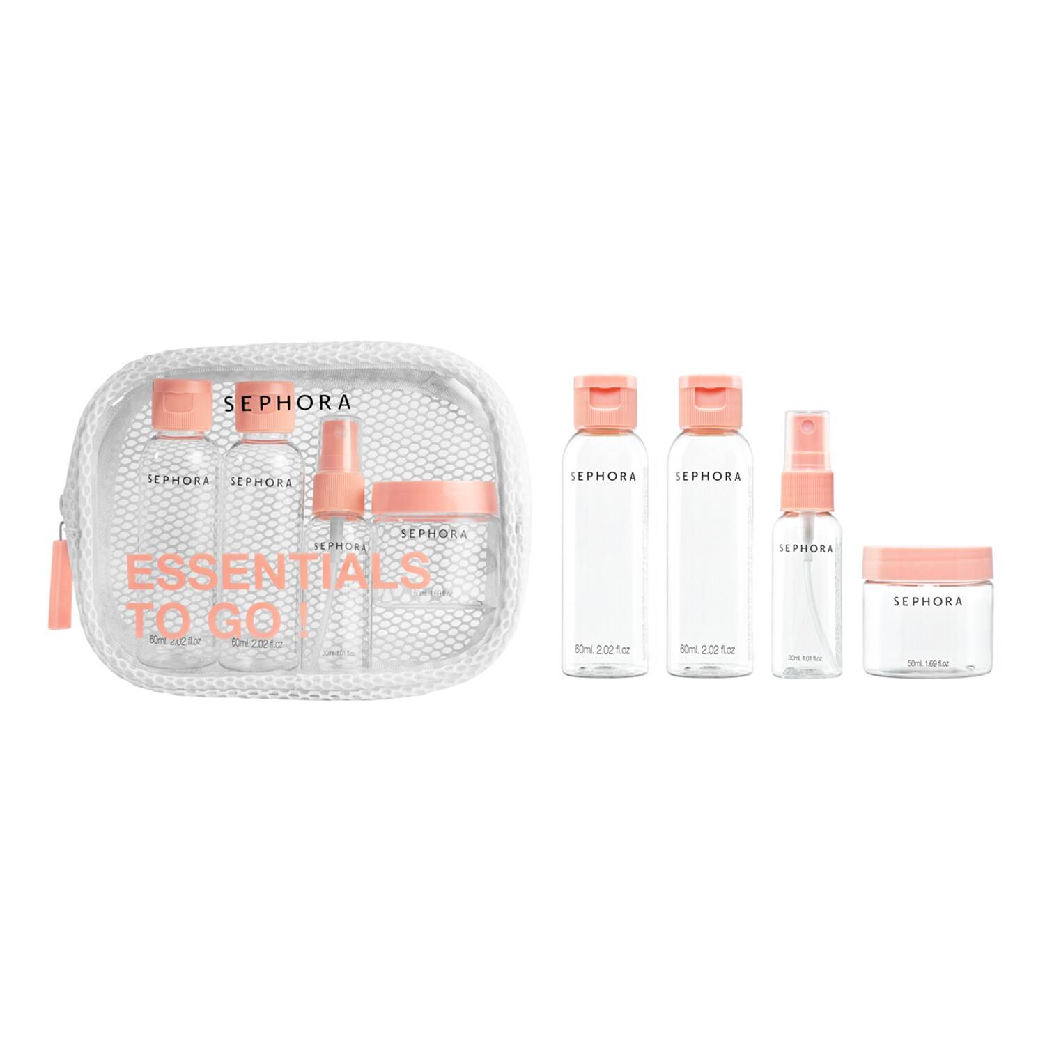 Sephora Collection Week-End Kit - Set Of 4 Empty Containers 4 Pieces