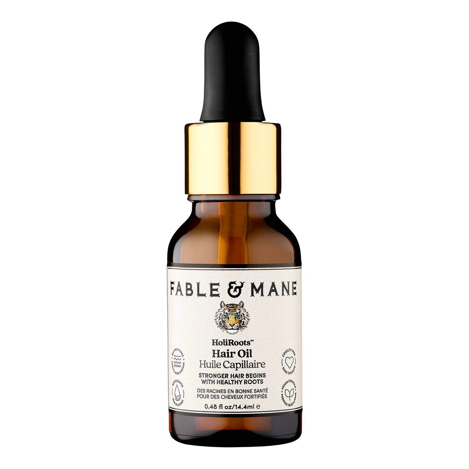 Fable & Mane Holiroots Pre-Wash Strengthening Treatment Hair Oil 14.4Ml