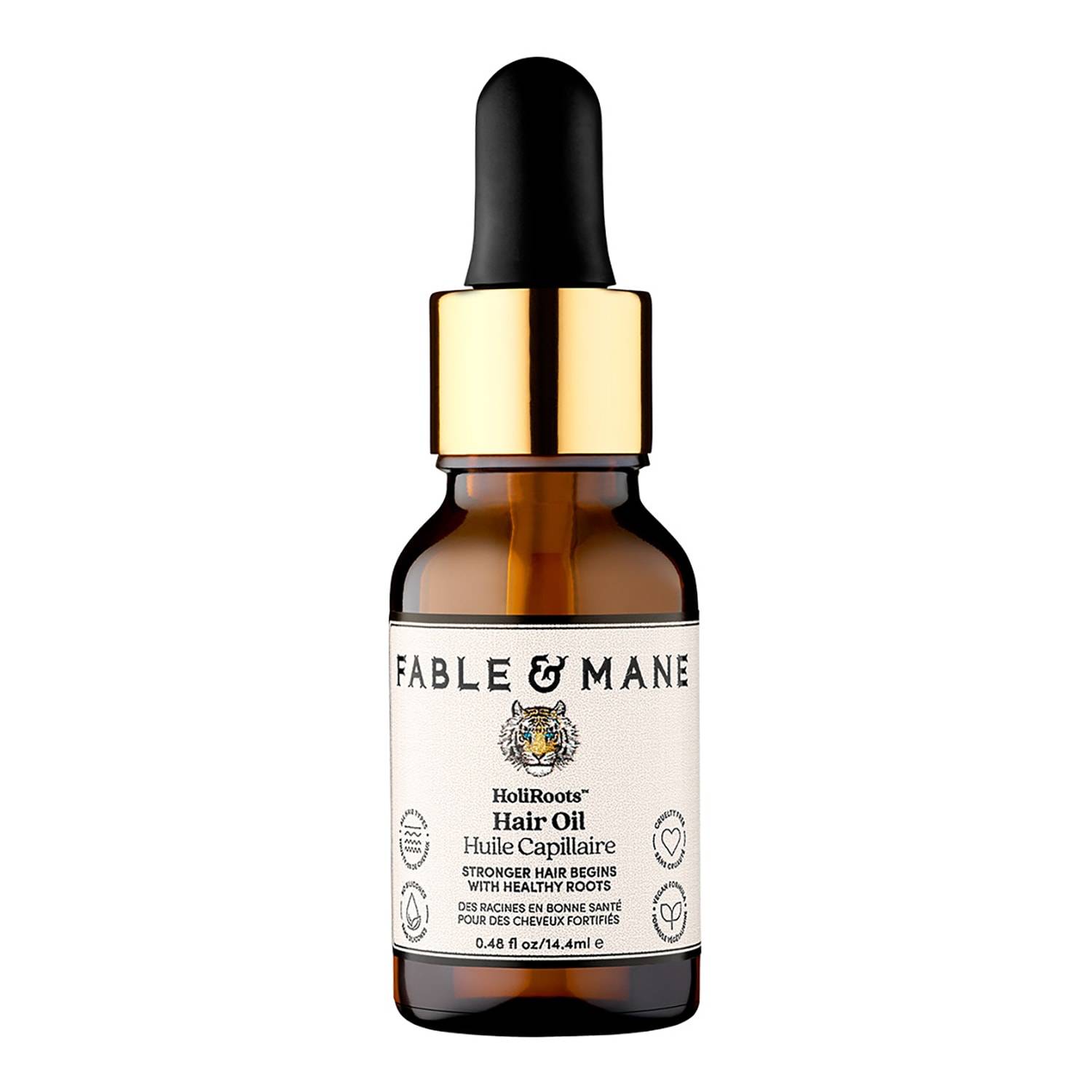 Fable & Mane Holiroots Pre-Wash Strengthening Treatment Hair Oil 14.4Ml