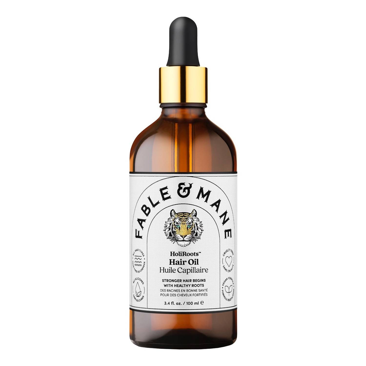 Fable & Mane Holiroots Pre-Wash Strengthening Treatment Hair Oil 100Ml