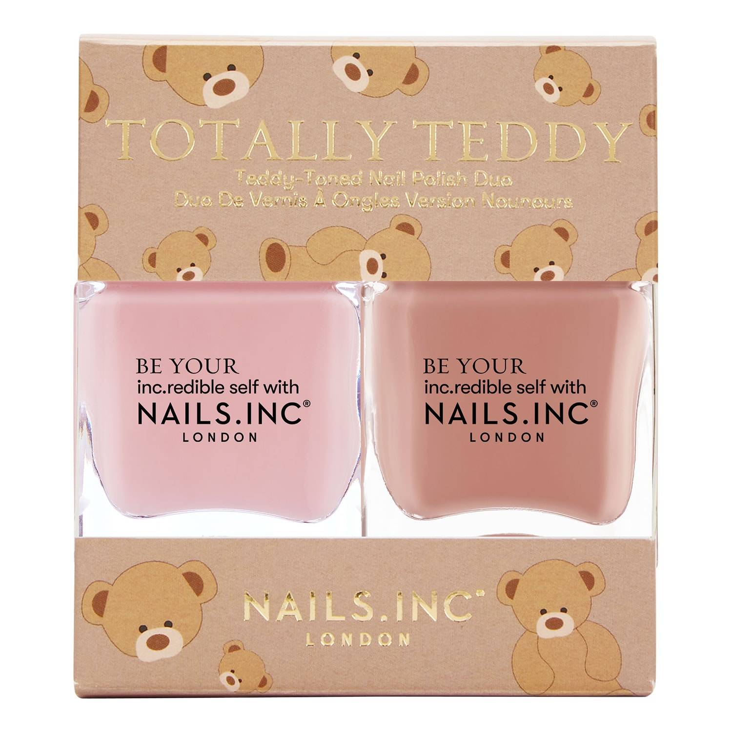 Nails.Inc Totally Teddy Nail Polish Duo
