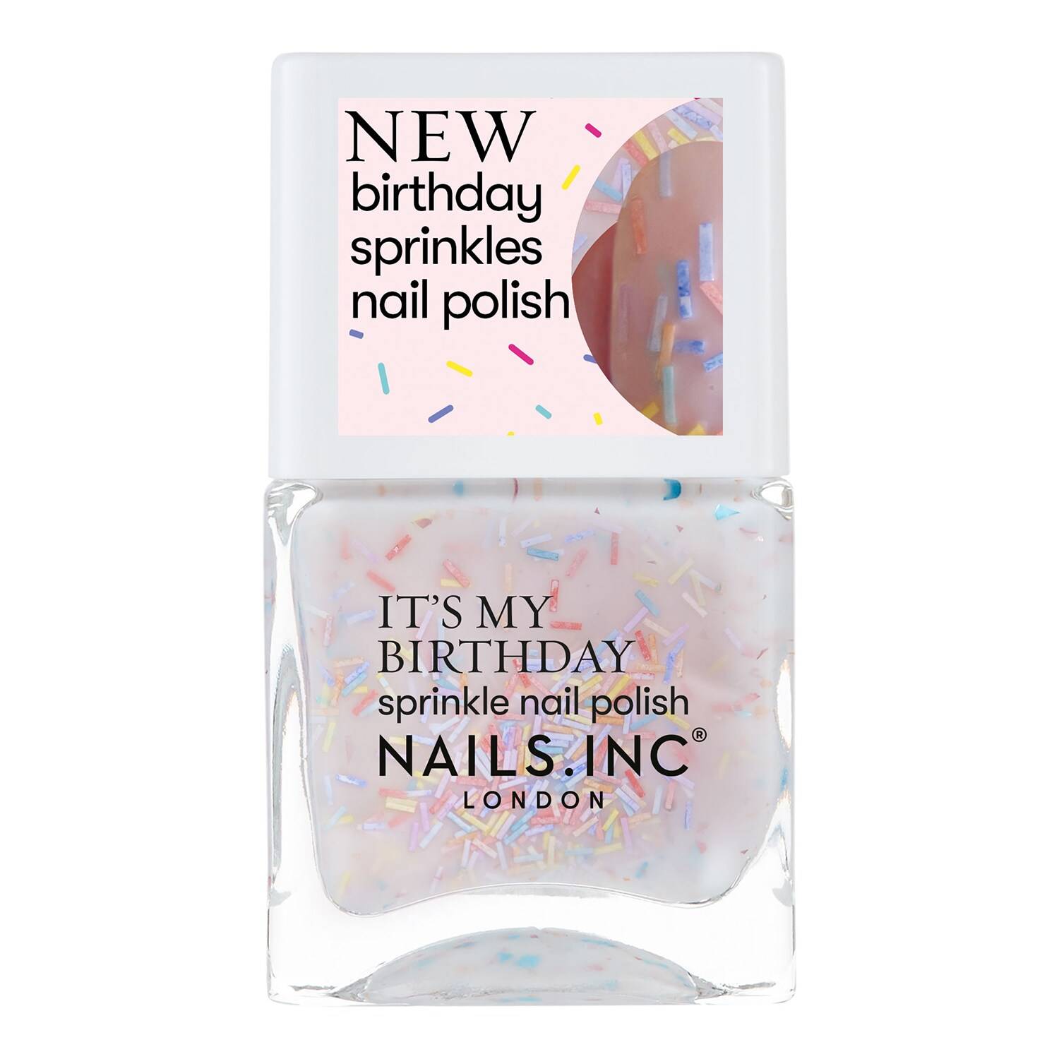 Nails.Inc Happy Birthday Chunky Glitter Topper