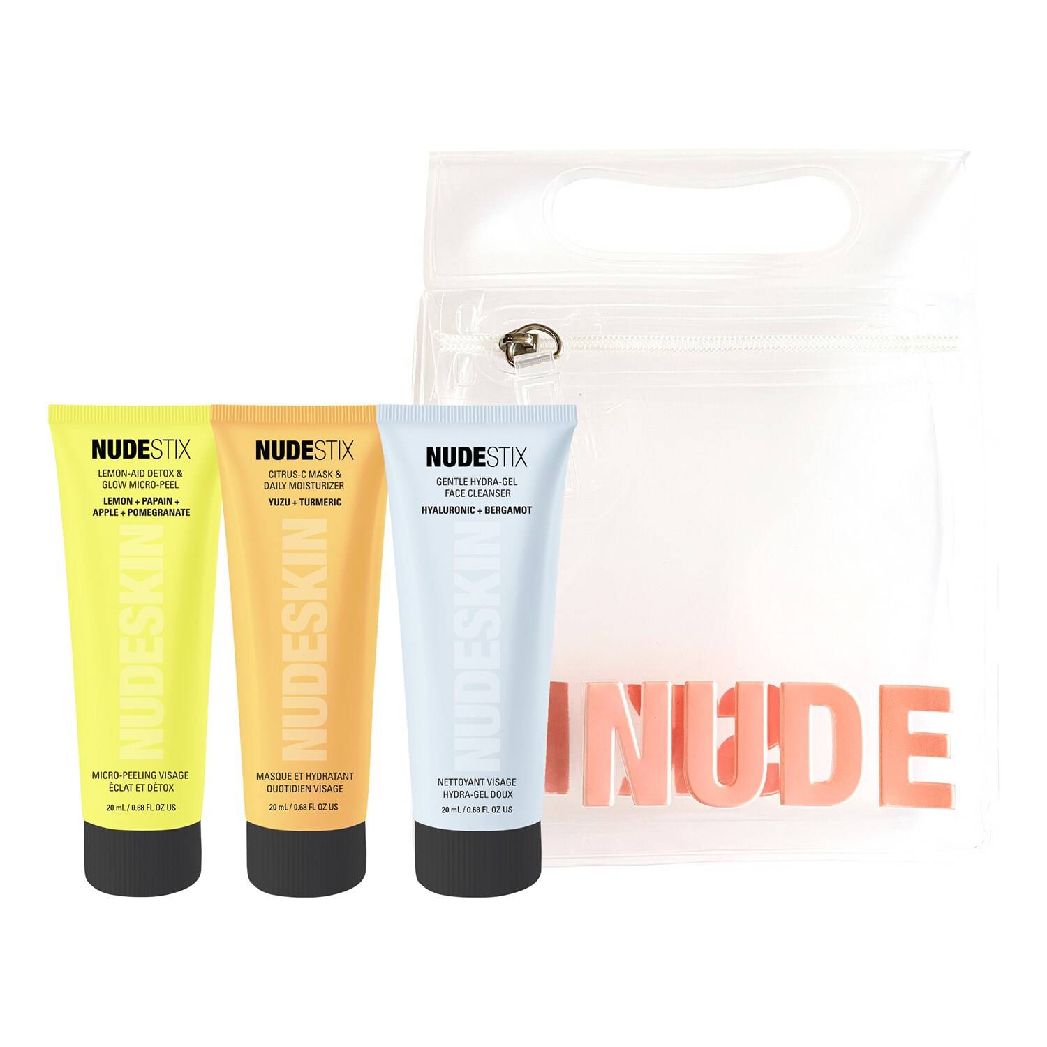 Nudestix 3-Step: Citrus Renew Set For Sensitive Skin 20Ml + 20Ml + 20Ml
