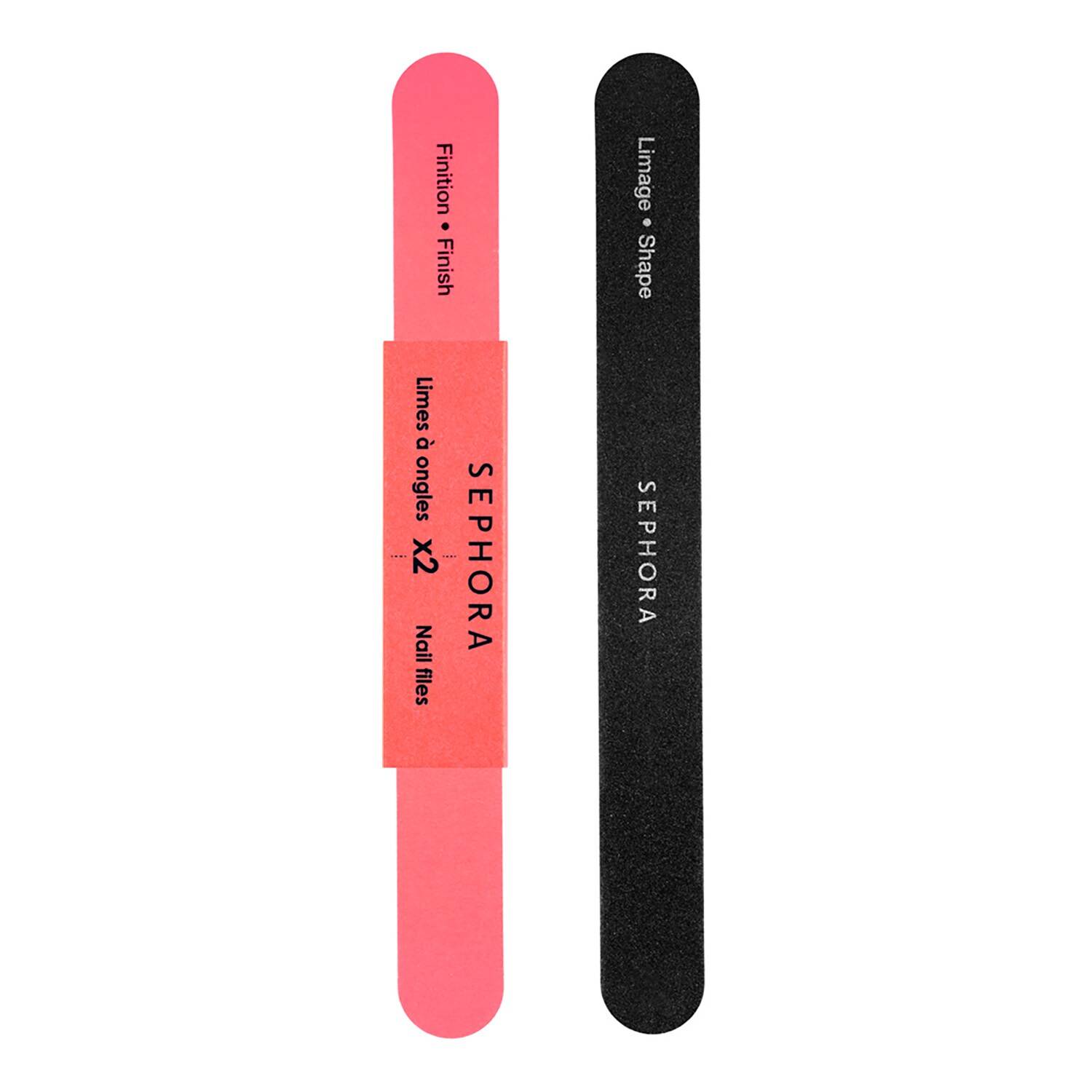 Sephora Collection Nail Files X2 Kit Of 2 Nail Files (Coral & Black)