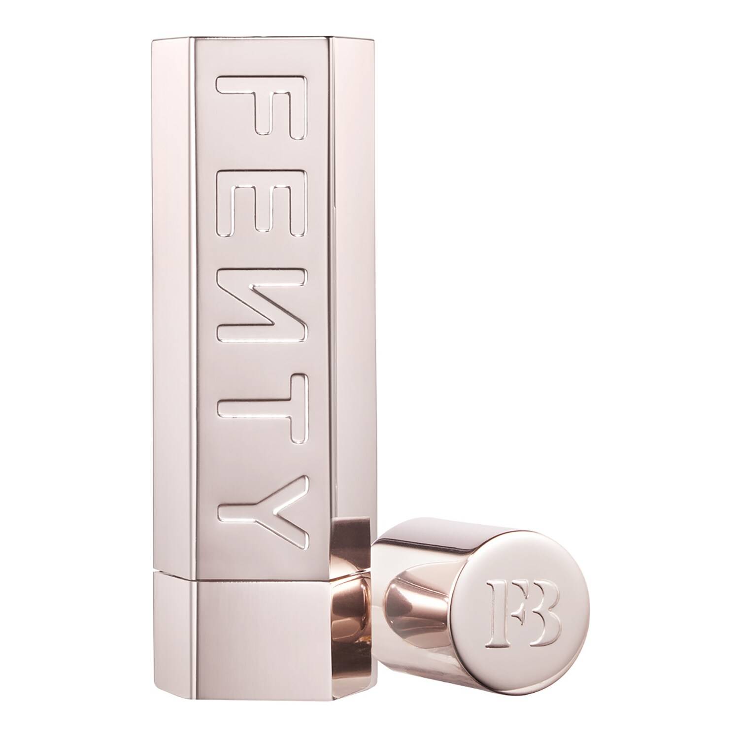 Fenty Beauty Fenty Icon The Case Semi-Matte Refillable Lipstick Metallic Nude