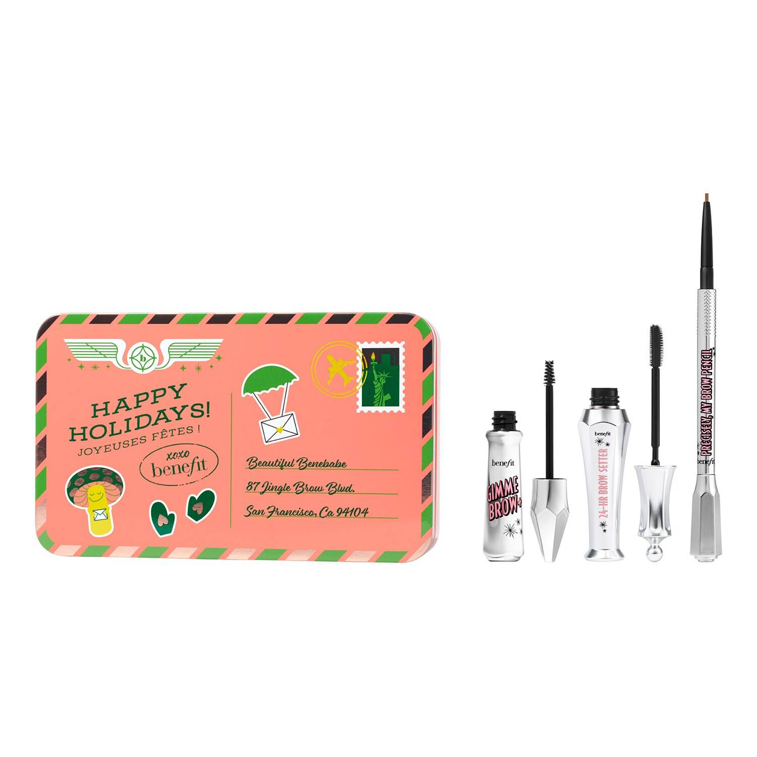 Benefit Jolly Brow Bunch Eyebrow Gels & Eyebrow Pencil Gift Set 2.5 Neutral Blonde