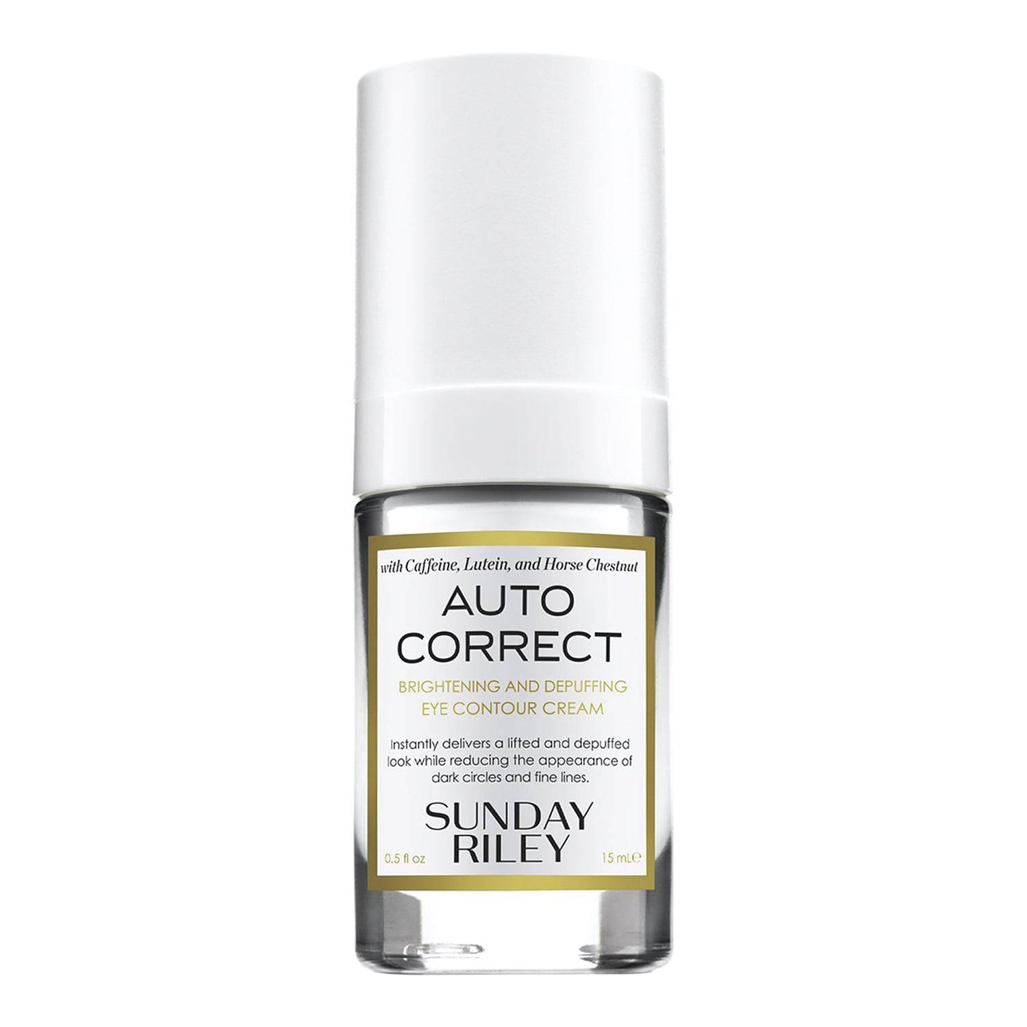 Sunday Riley Auto Correct Brightening And Depuffing Eye Contour Cream Auto Correct Brightening And Depuffing E